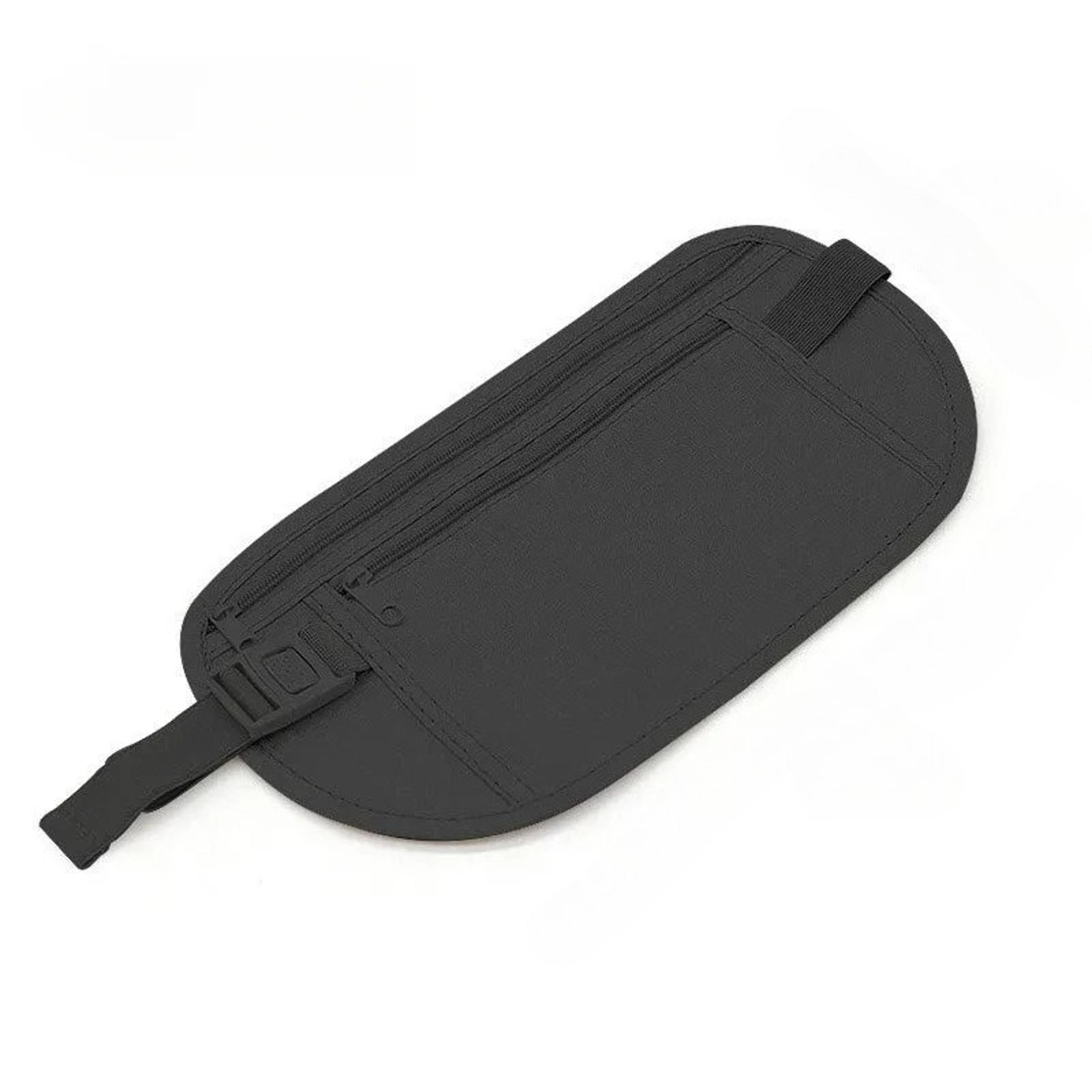 slim travel money belt hidden passport waist bag for secure running and everyday carry