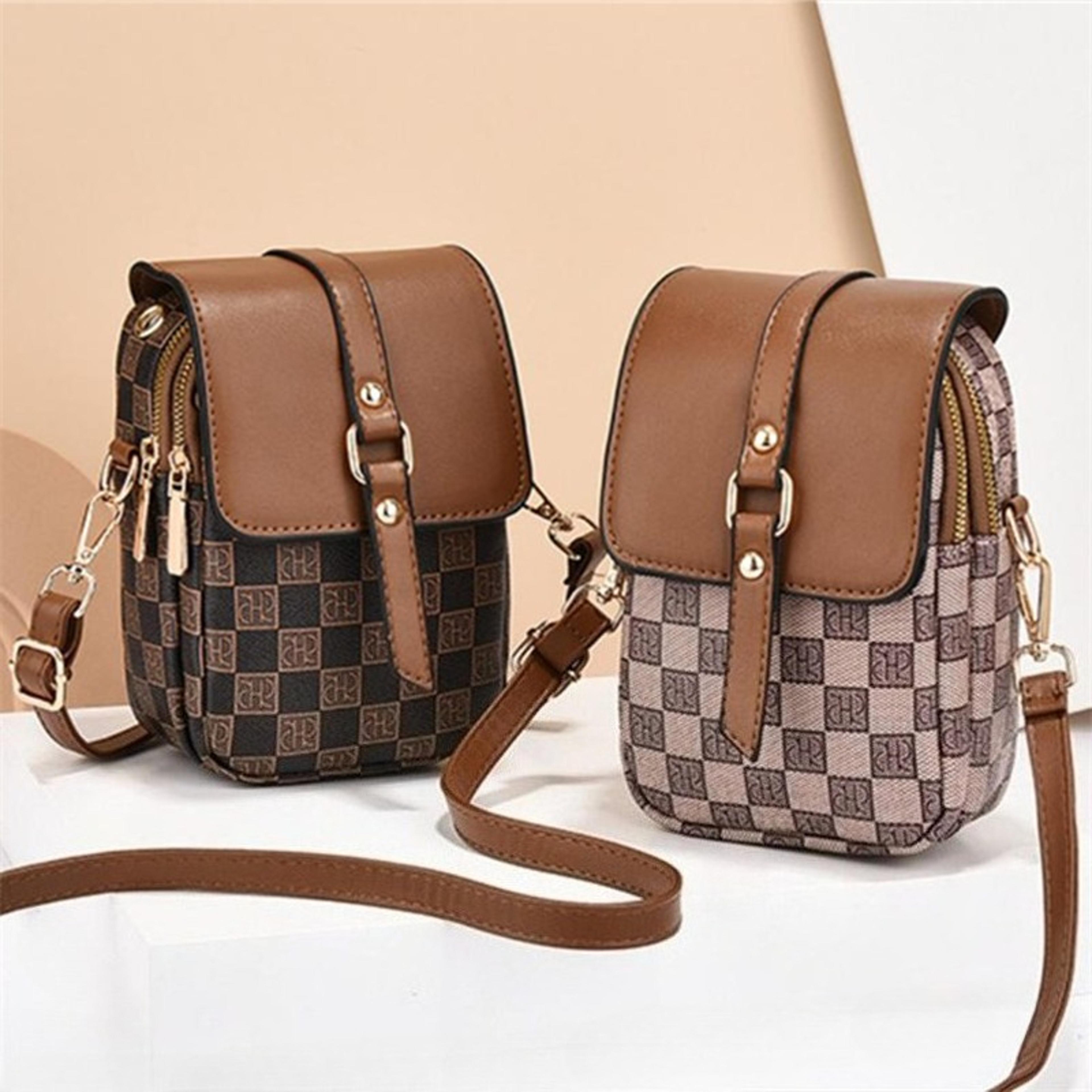 monogram small crossbody bag for women with adjustable strap and phone friendly design