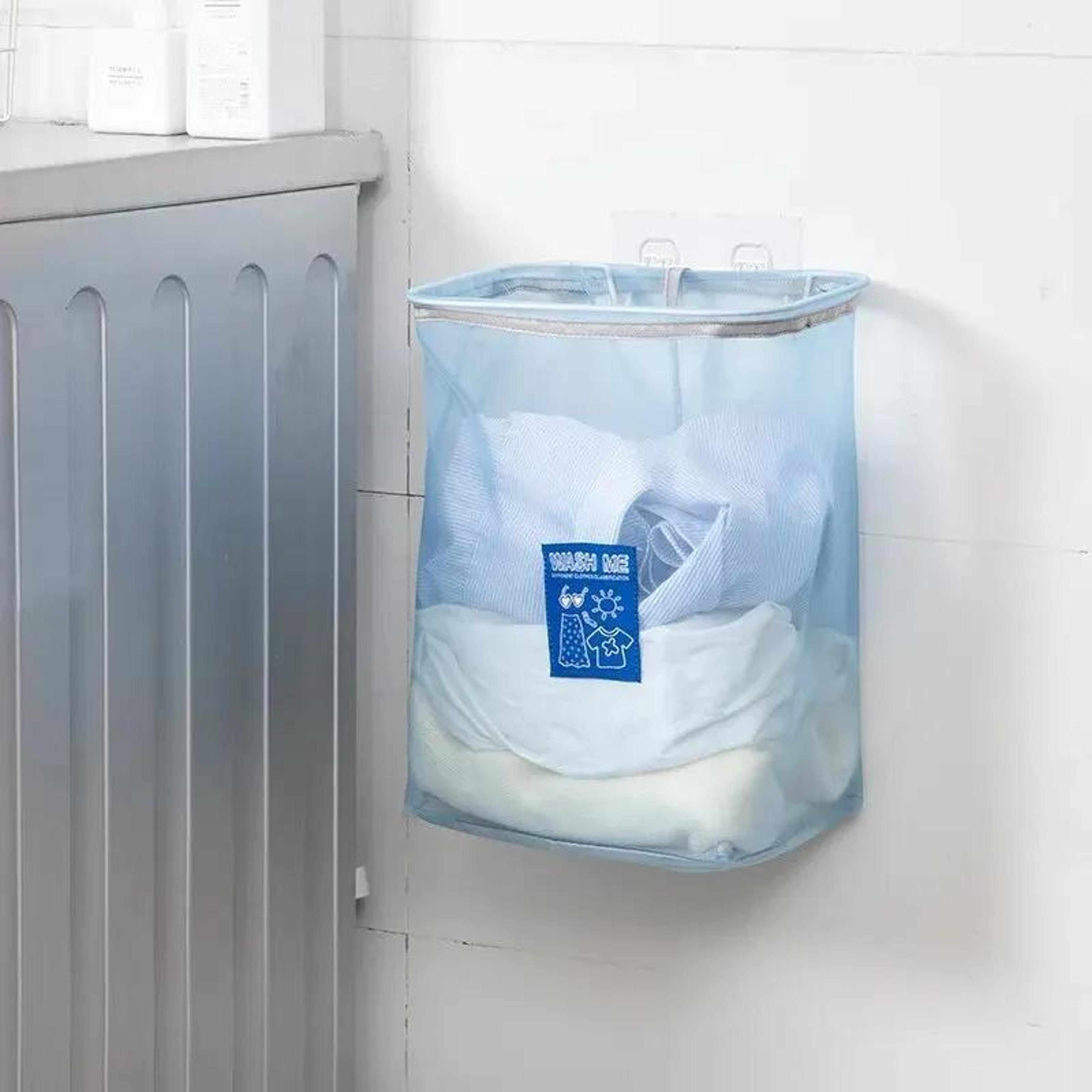 space saving foldable wall mounted laundry basket and collapsible storage hamper