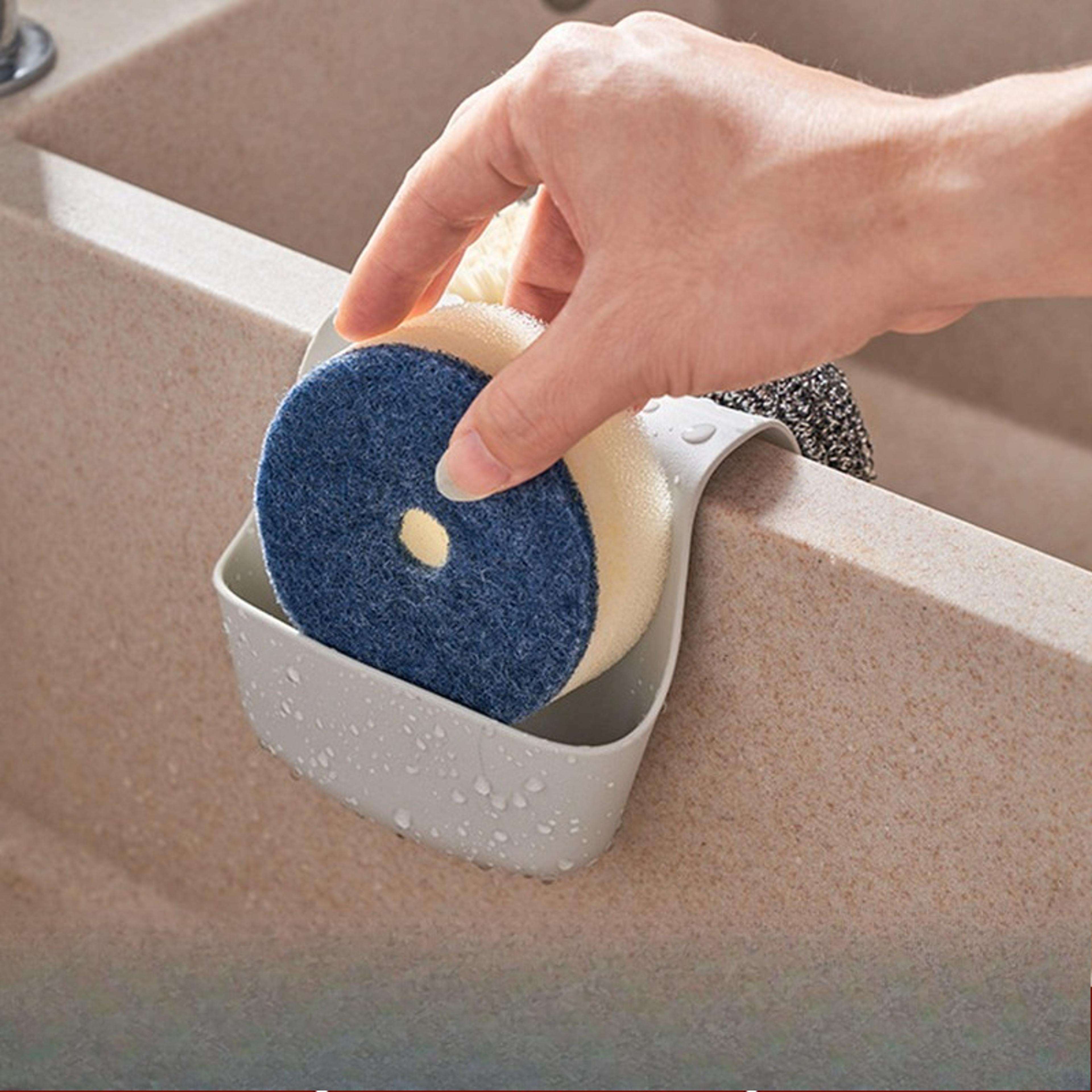 quick drain kitchen sink caddy hanging sponge holder and sink organizer