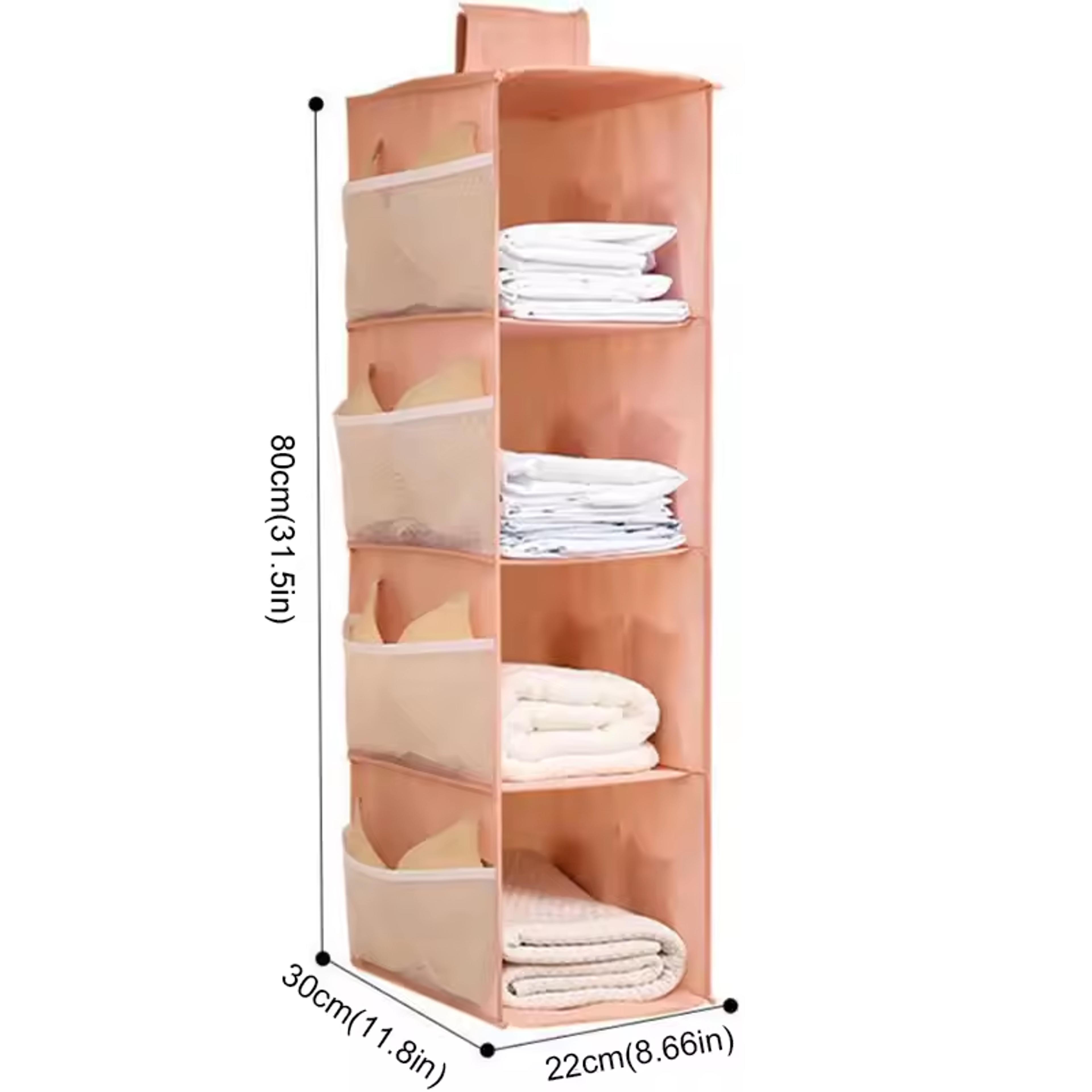 space saving hanging under wear organizer for bras, socks and wardrobe storage