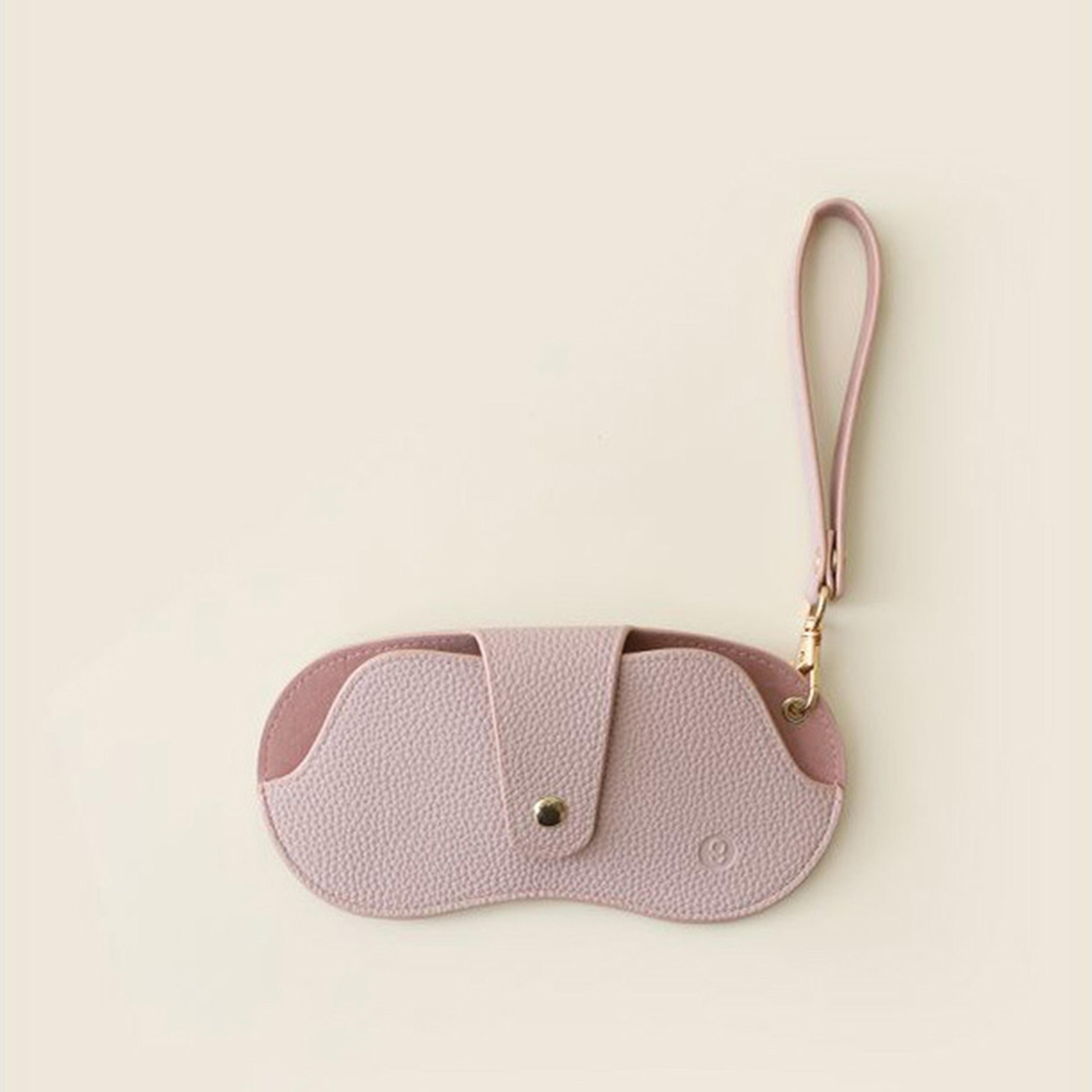lychee pu leather glasses pouch portable soft sunglasses case for everyday travel