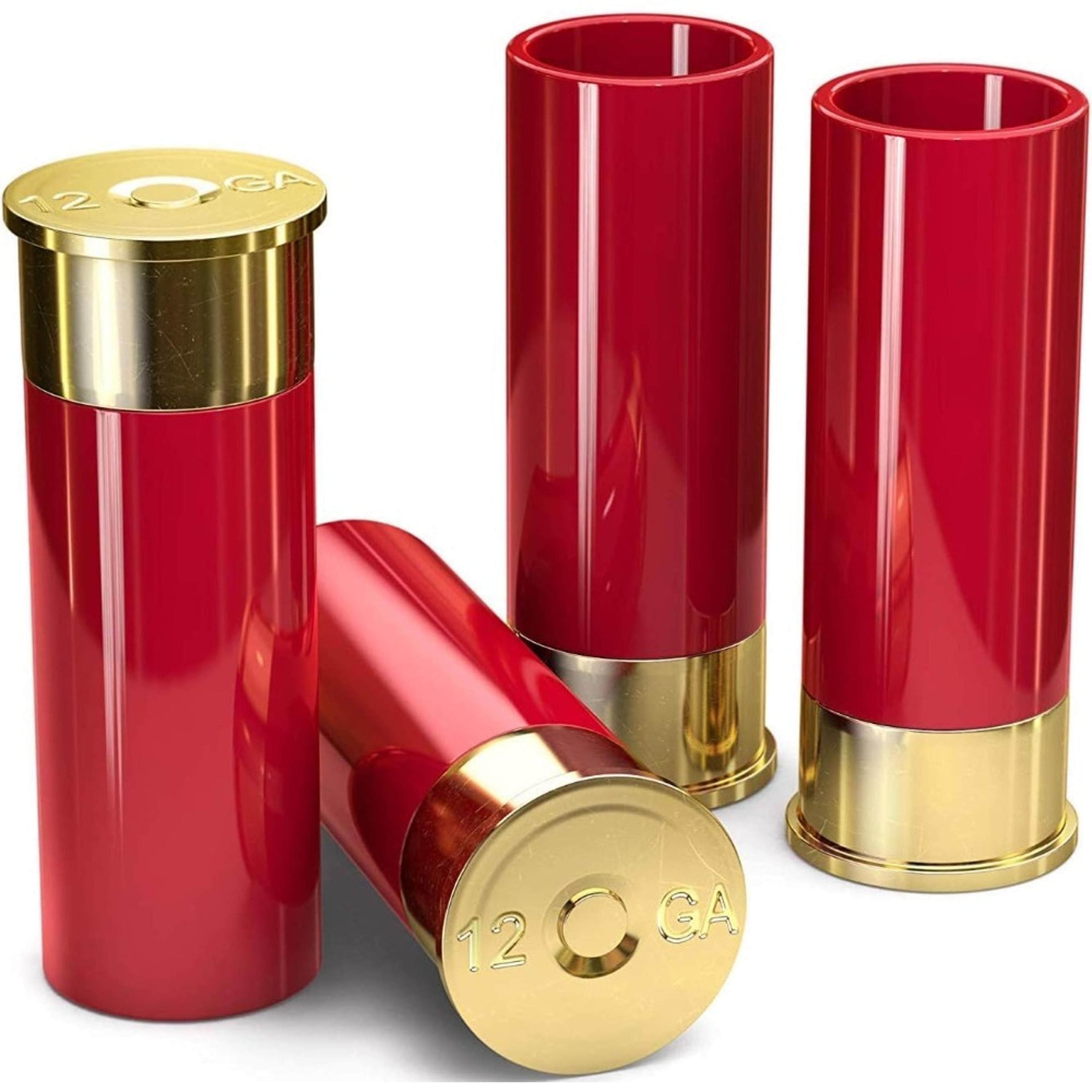 bullet shot glasses set bpa free plastic shotgun shell party cups
