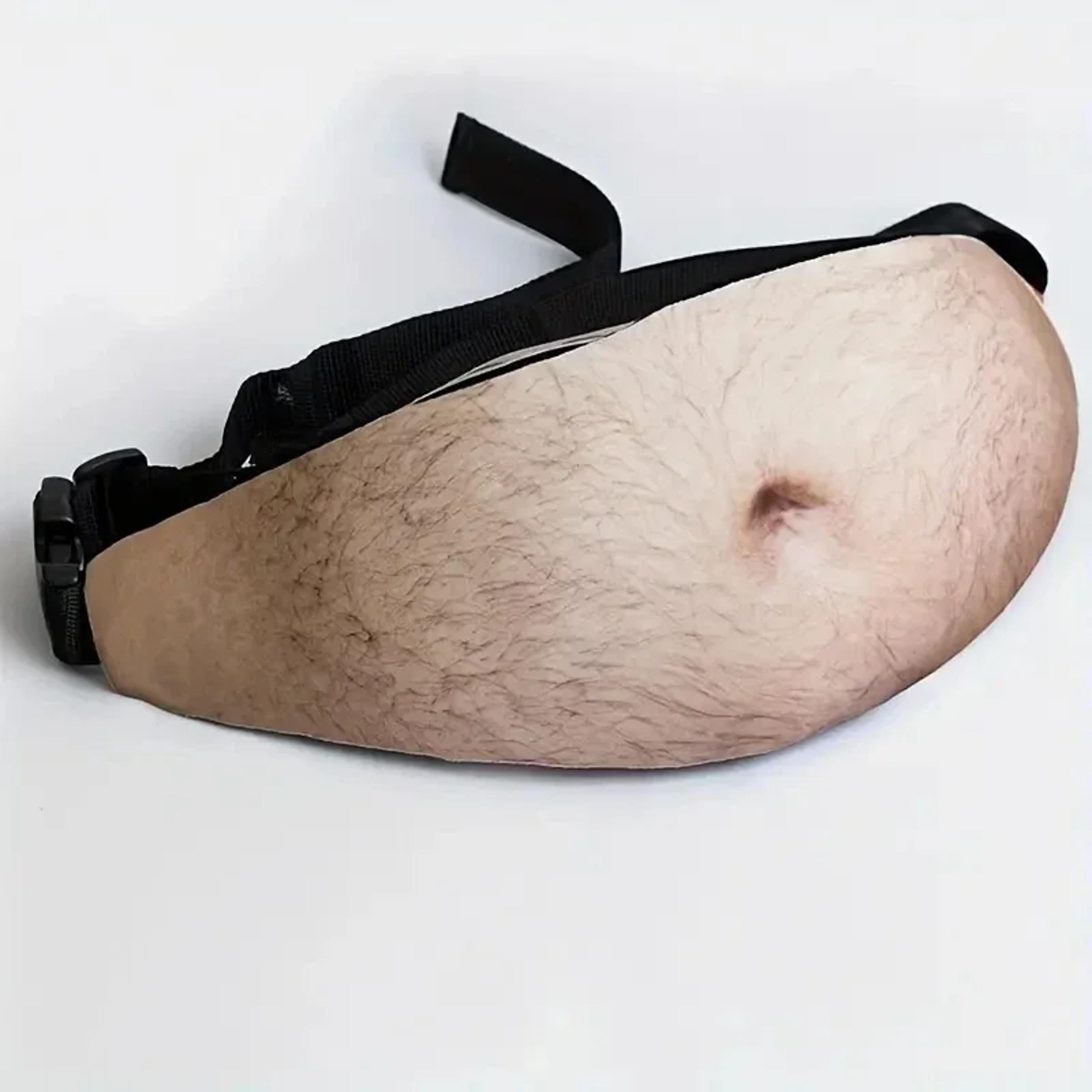 funny beer belly fanny pack realistic dad bod waist bag for parties and gag gifts