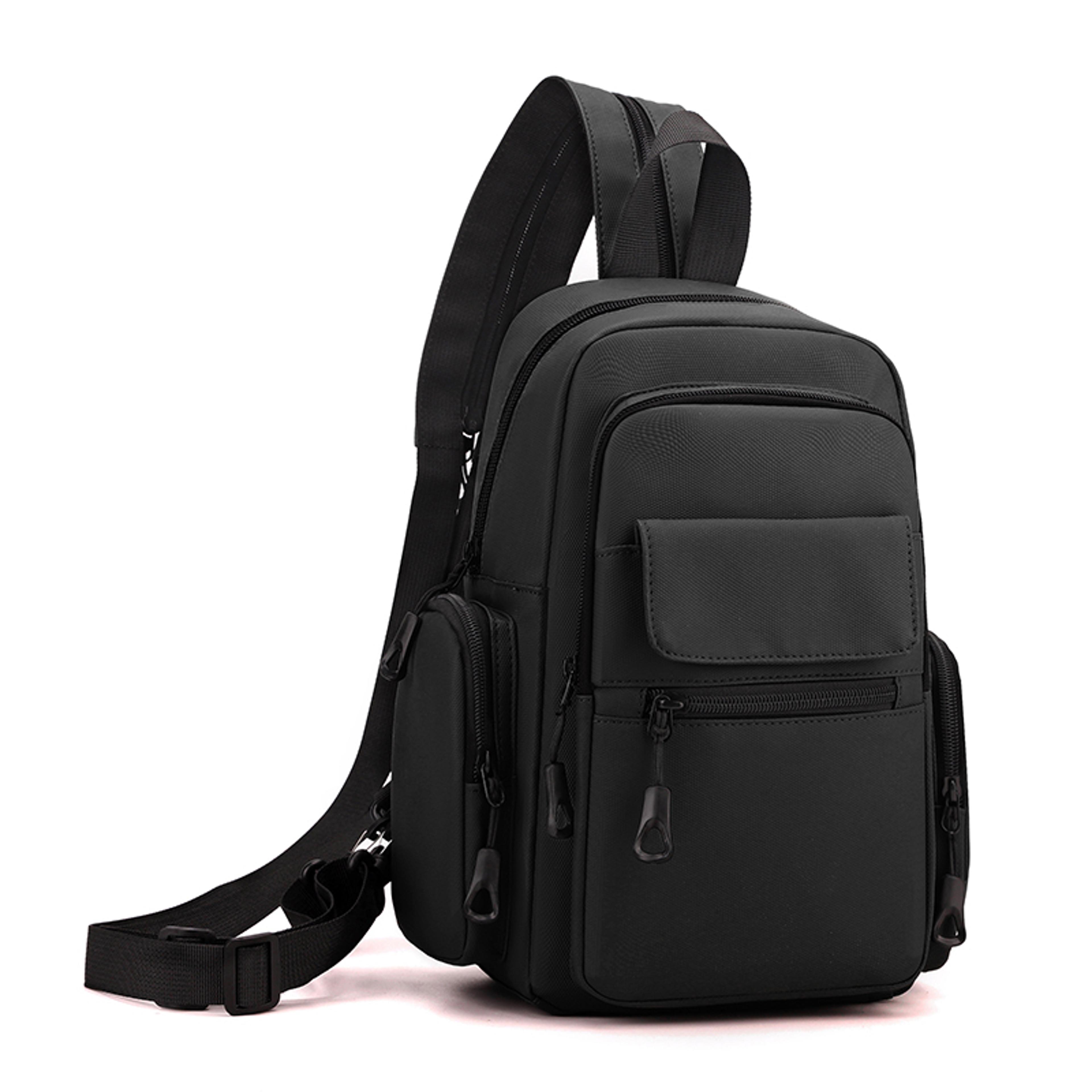 mens waterproof chest bag light weight crossbody sling for cycling, travel and daily commutes