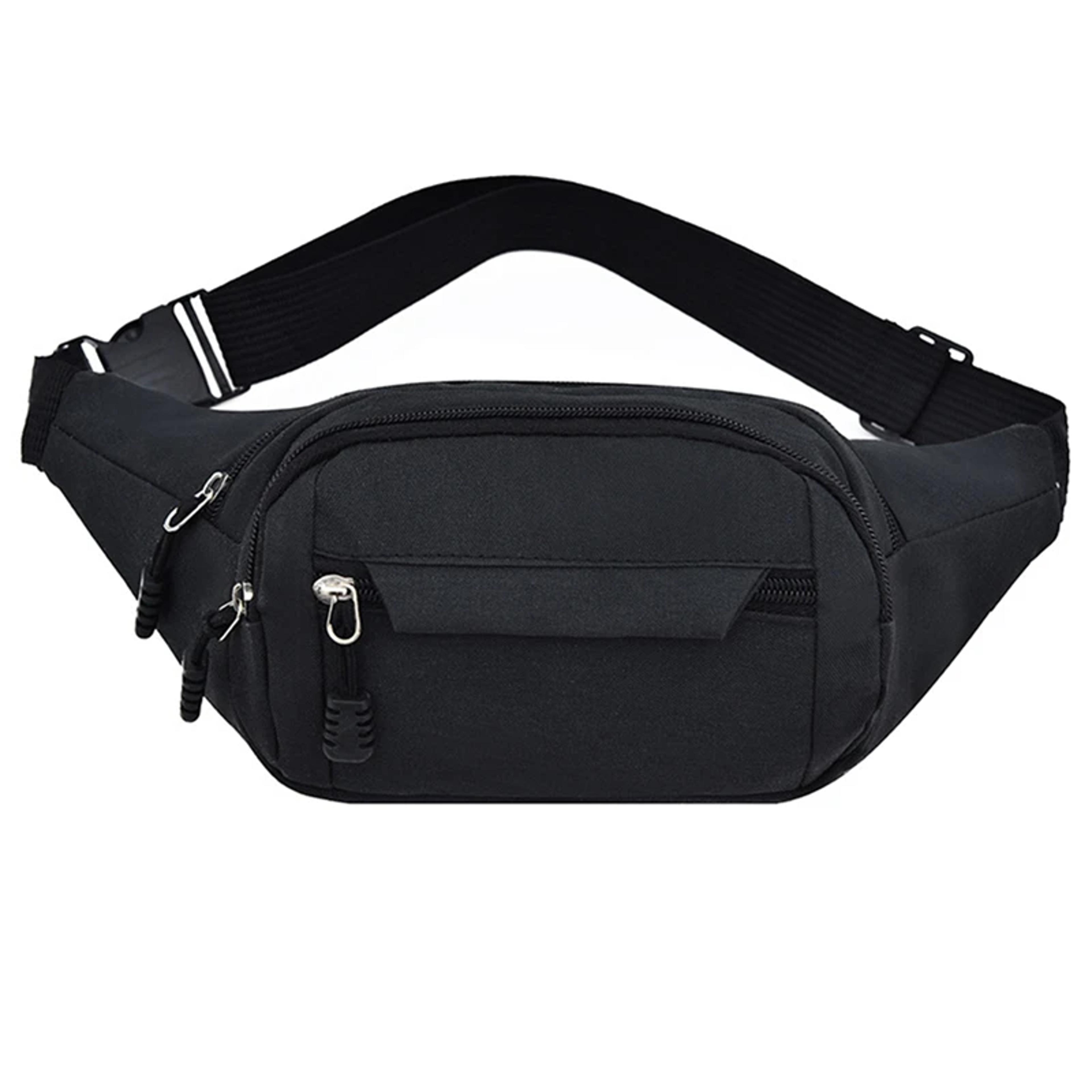 large capacity waist bag with phone pouch and anti splash oxford design