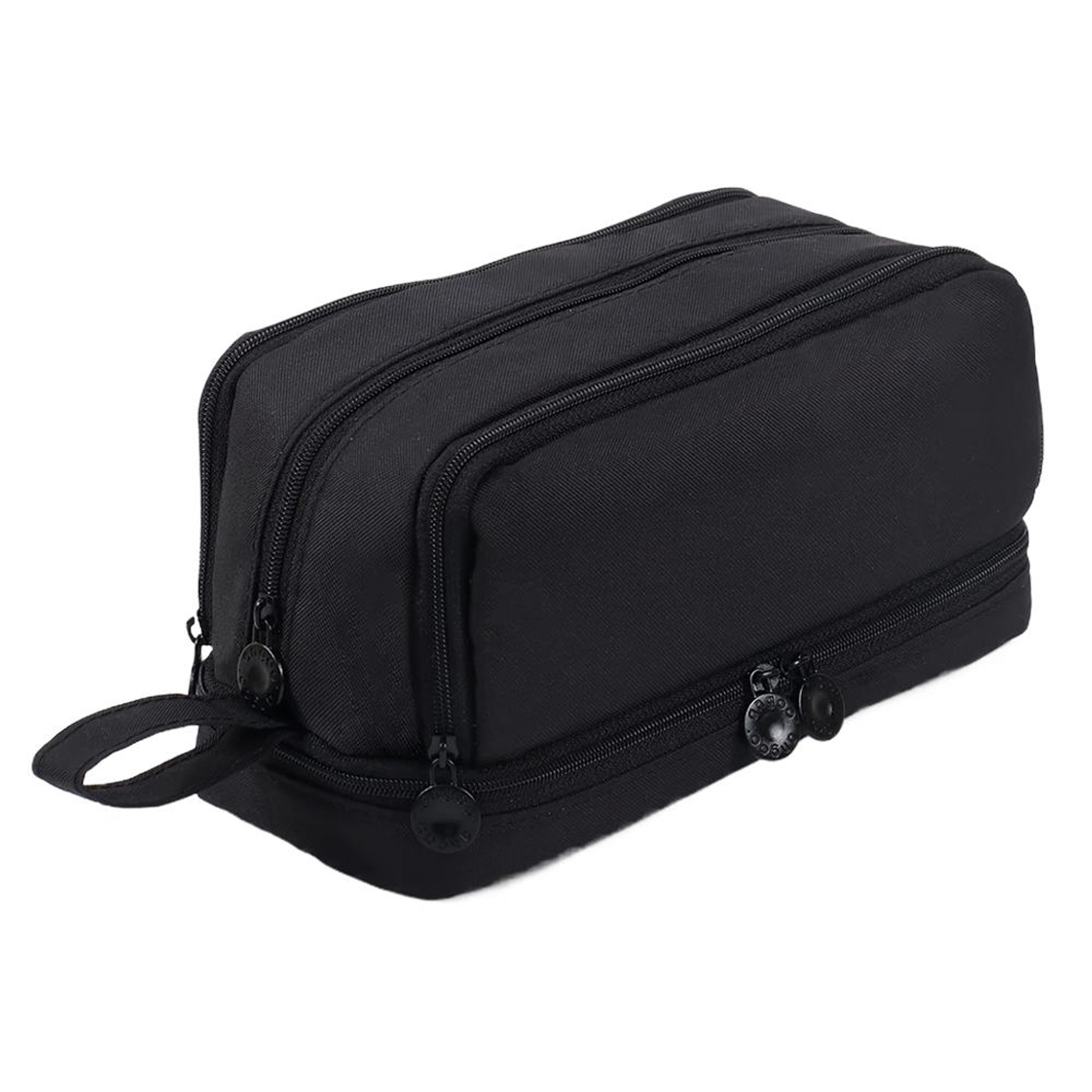 macaron large capacity pencil case with multi compartment storage and zipper closure