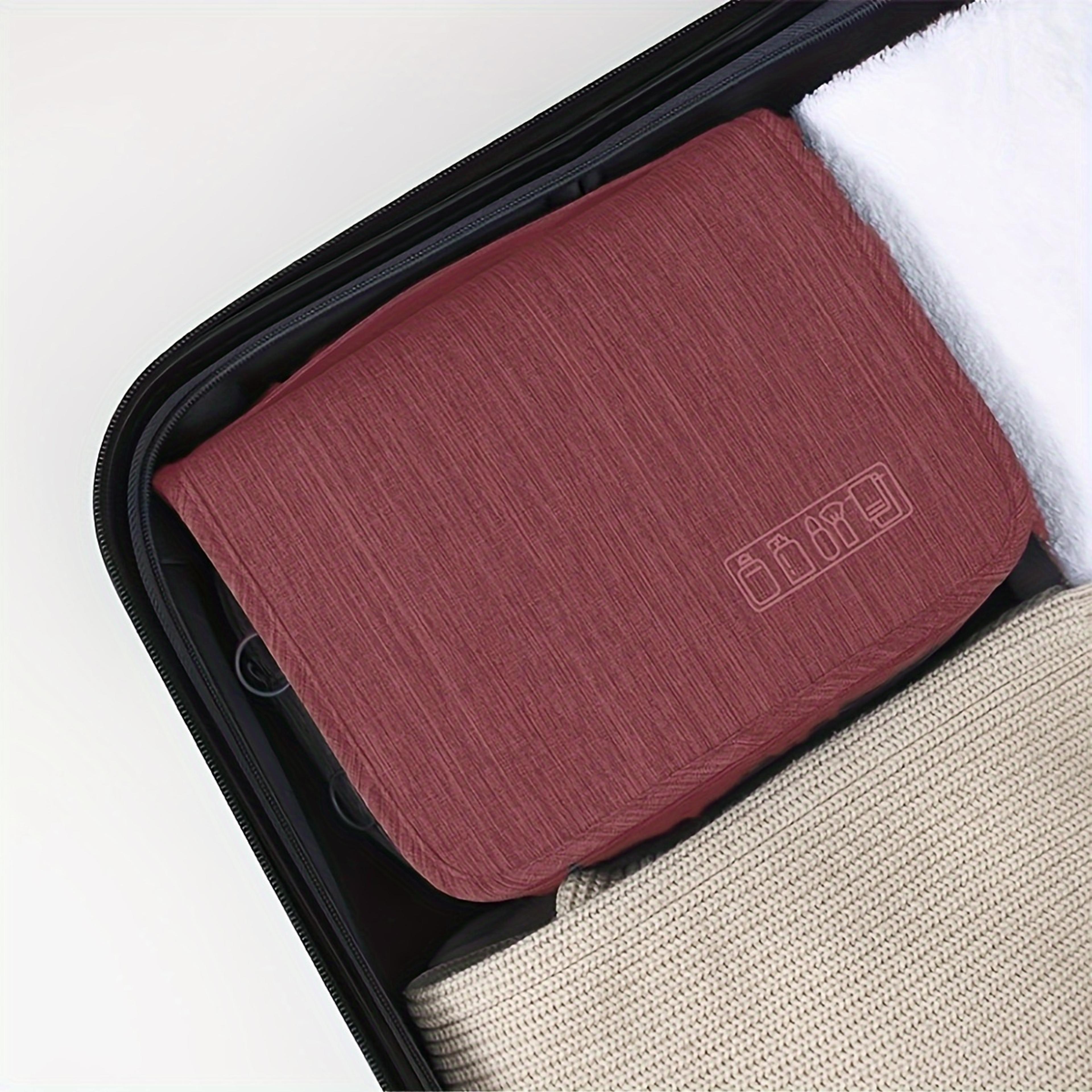 hanging travel toiletry bag and wall mounted cosmetic organizer