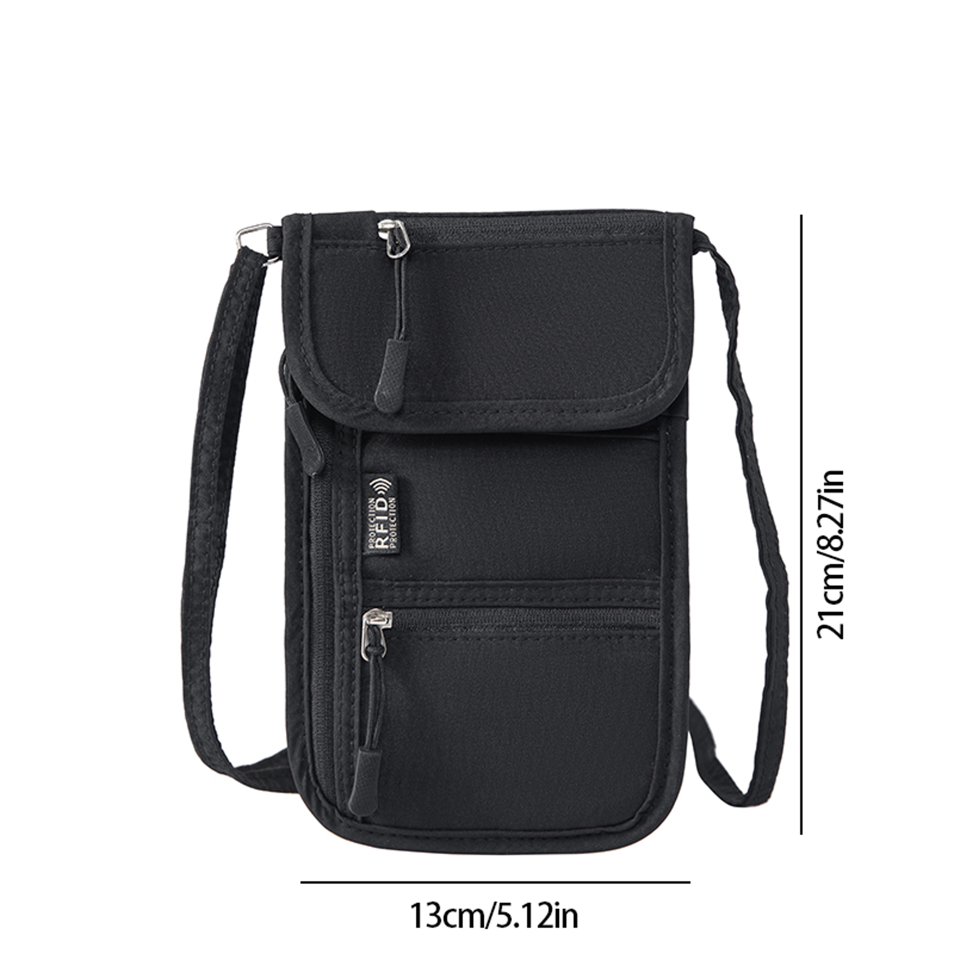 blocking travel neck wallet and hidden passport holder