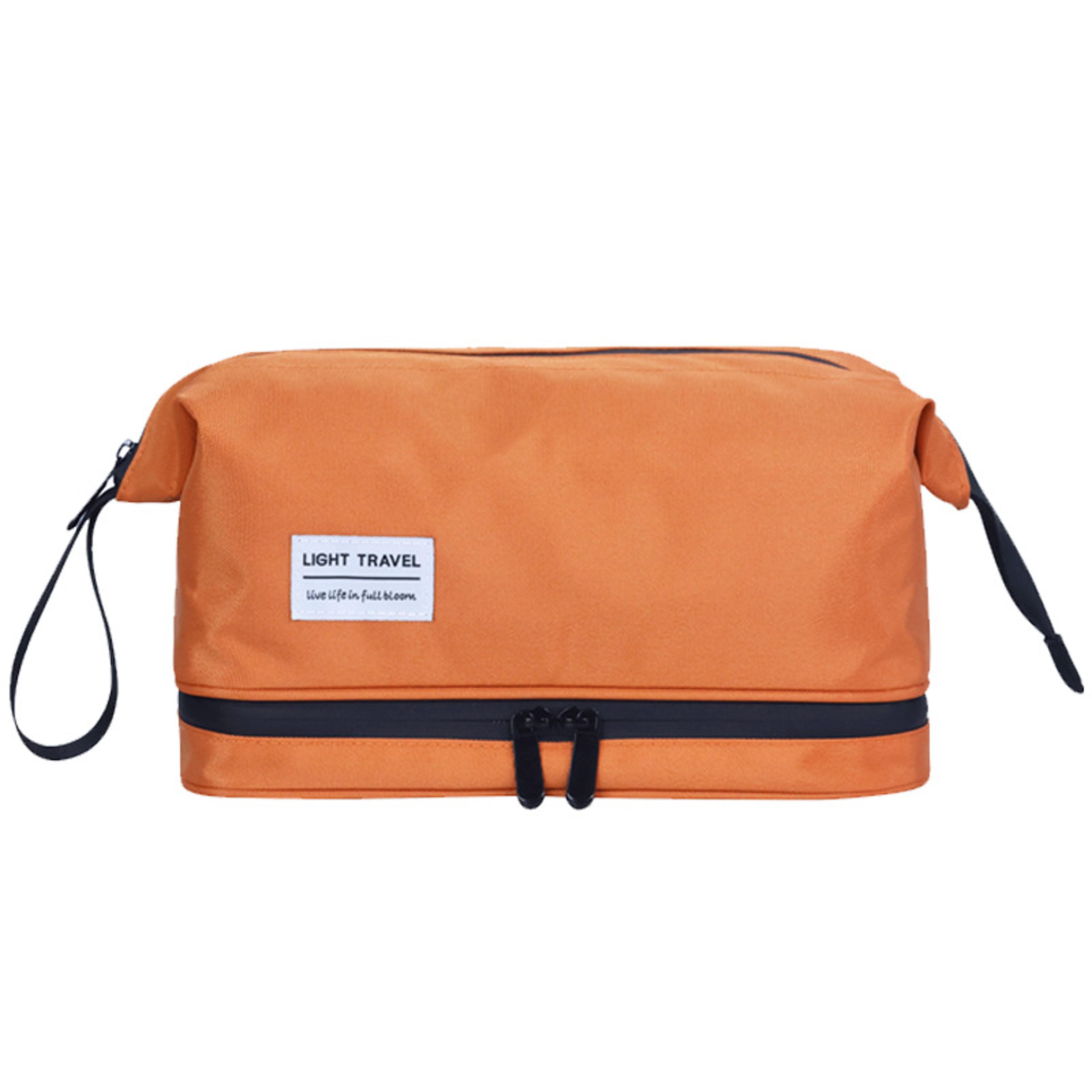 mens travel toiletry bag with dry wet separation portable dopp kit organizer