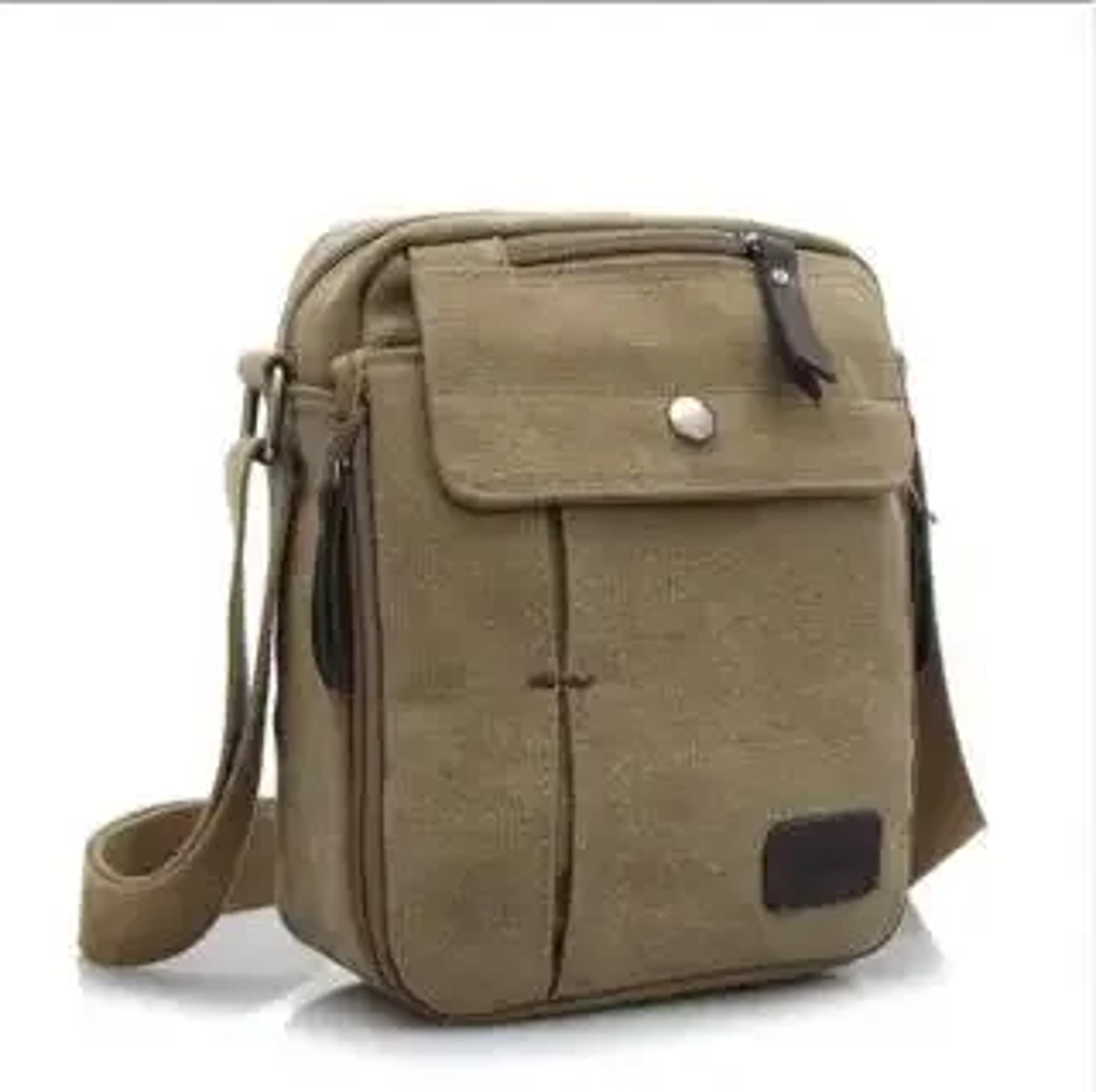 mens canvas messenger bag casual cross body shoulder bag with adjustable strap