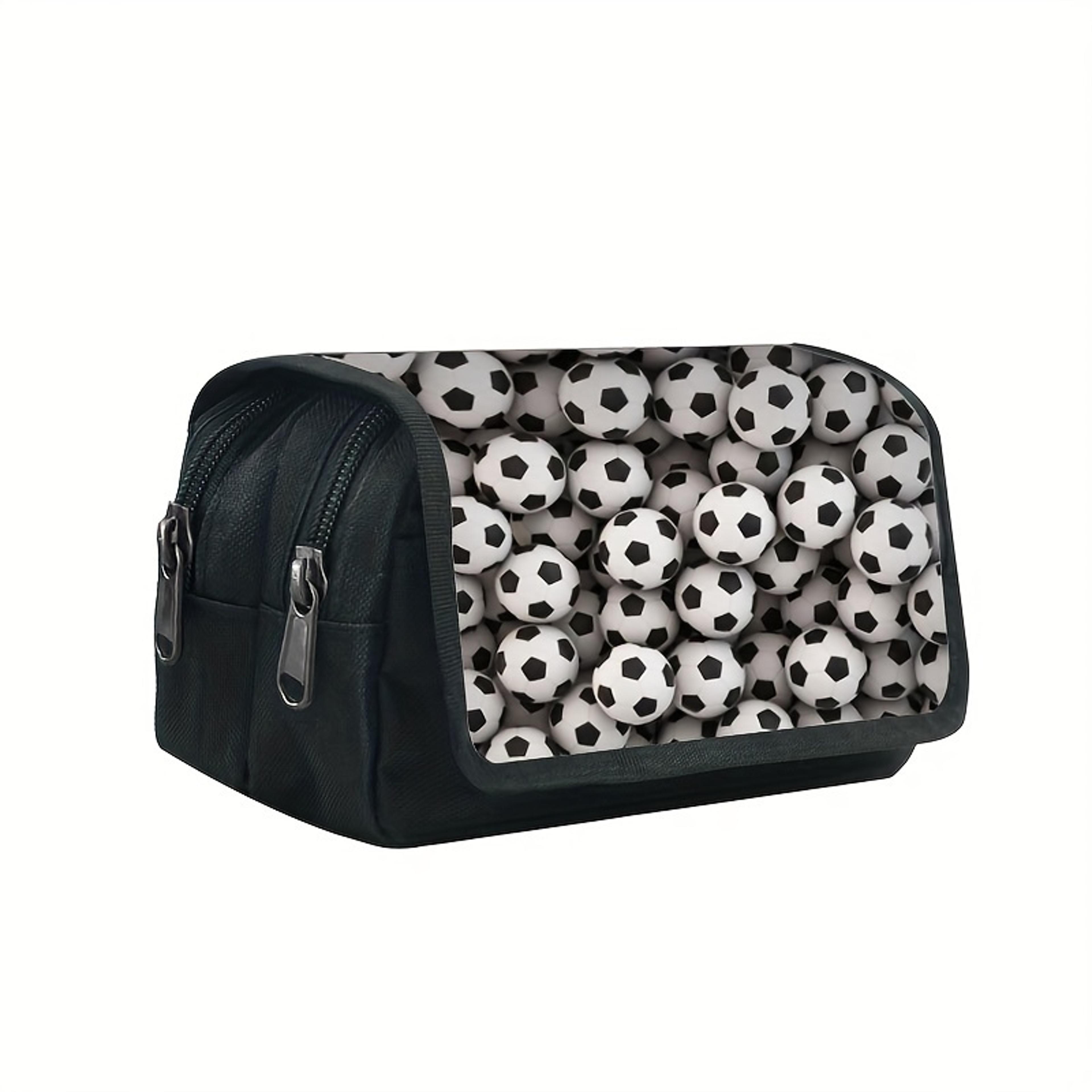crown soccer pencil case large capacity football stationery bag