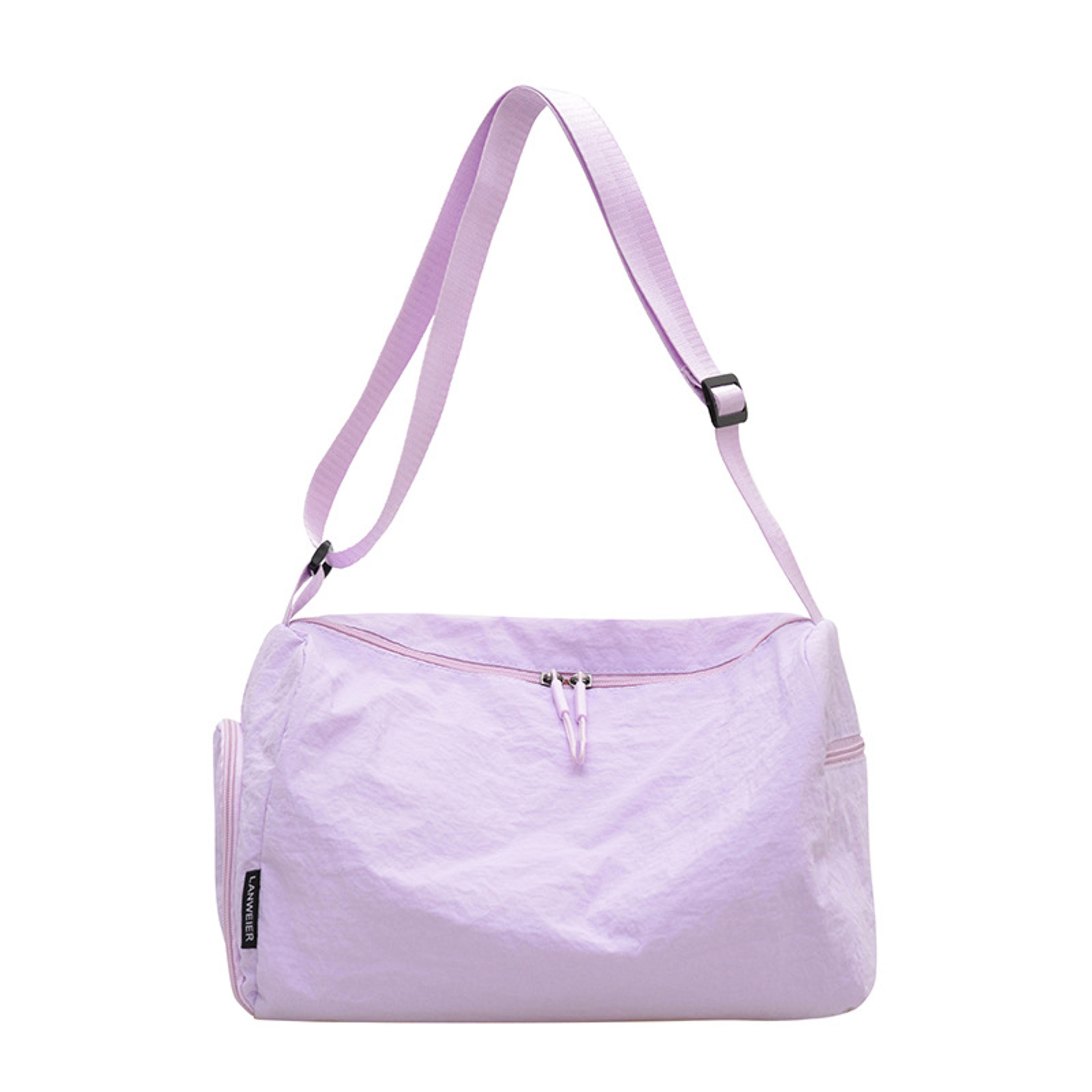 large capacity nylon cross body bag for women light weight travel shoulder bag