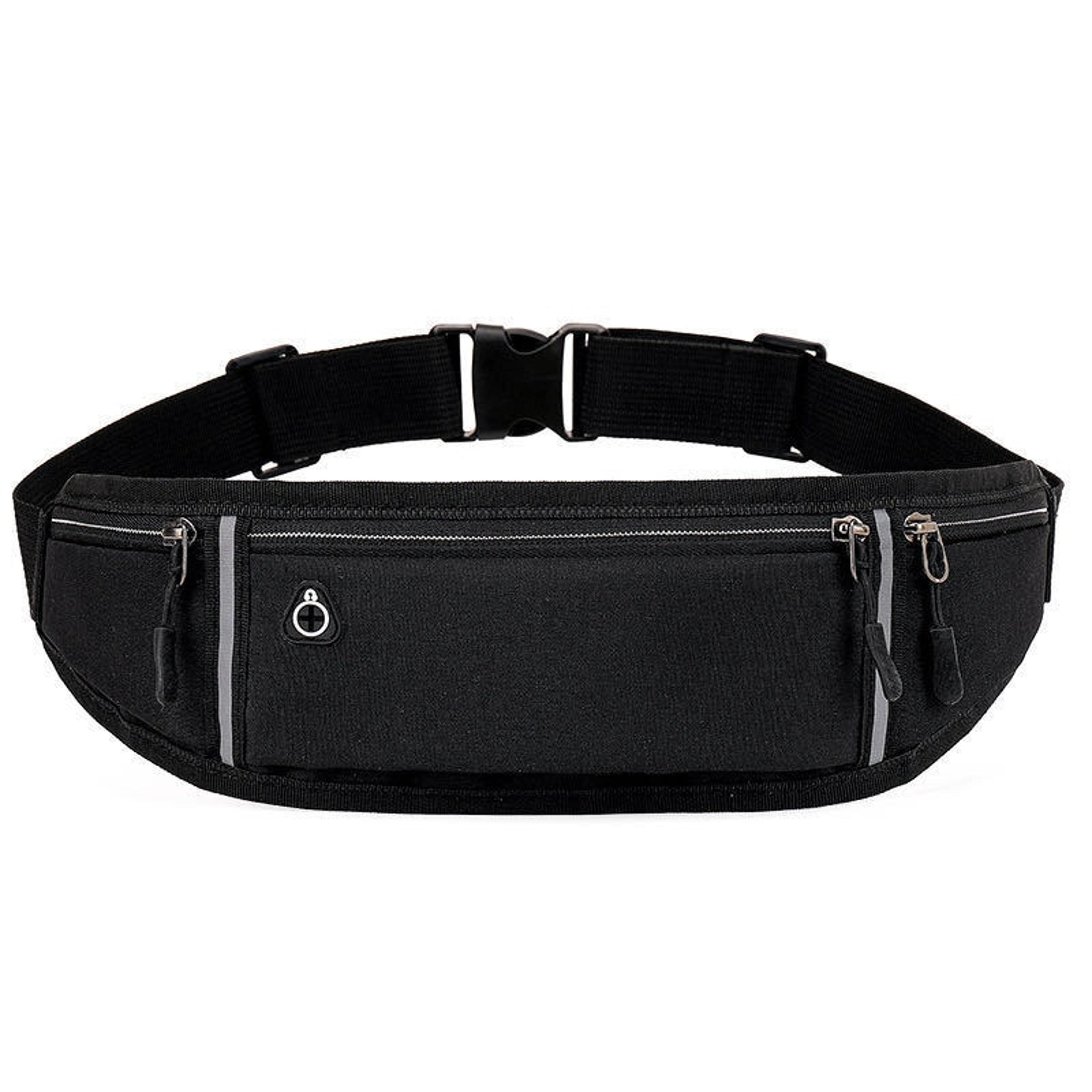 secure fit running waist bag with phone holder and hidden sports pockets