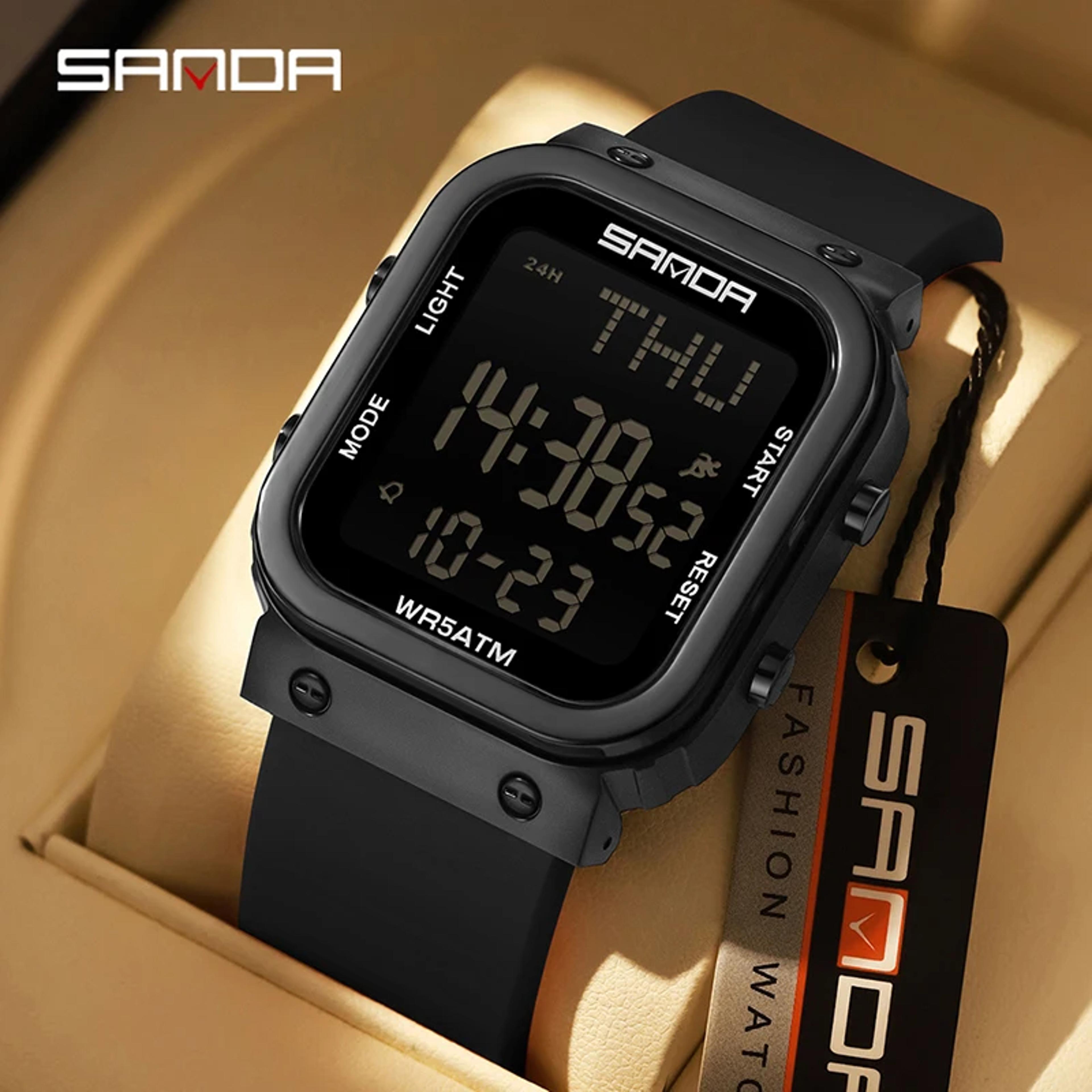 mens digital sports watch water proof military led outdoor watch