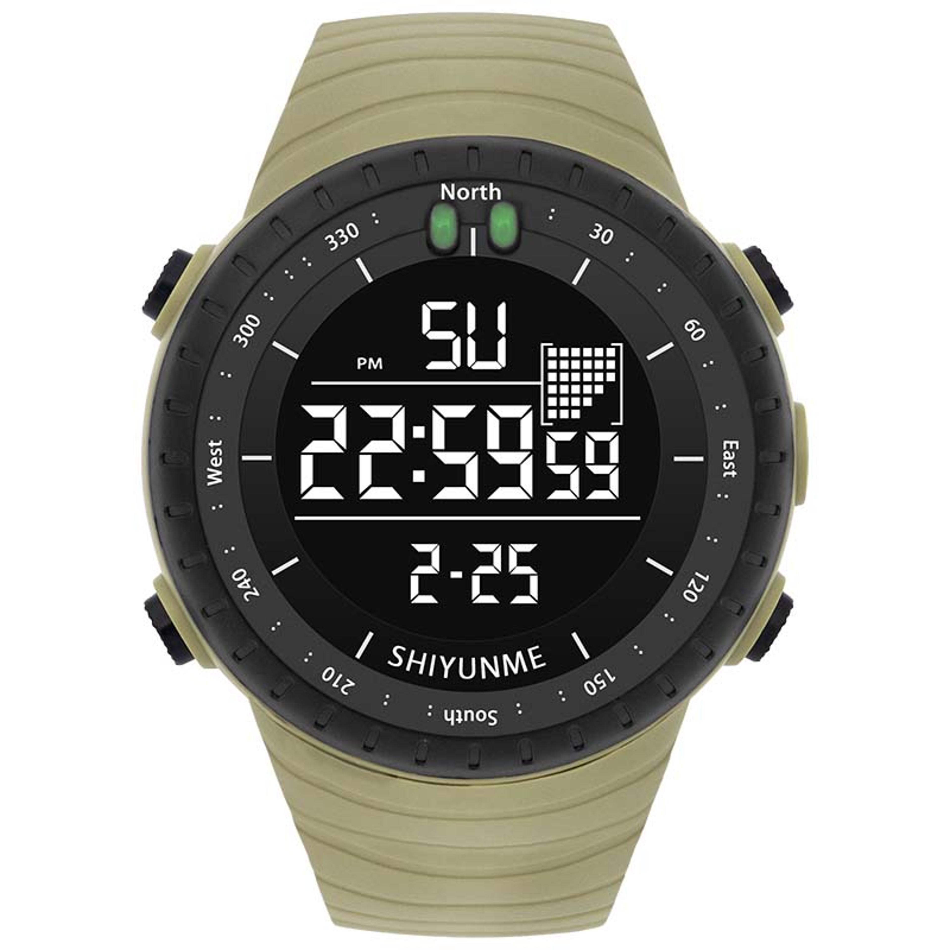 water proof mens digital sports watch with led backlight