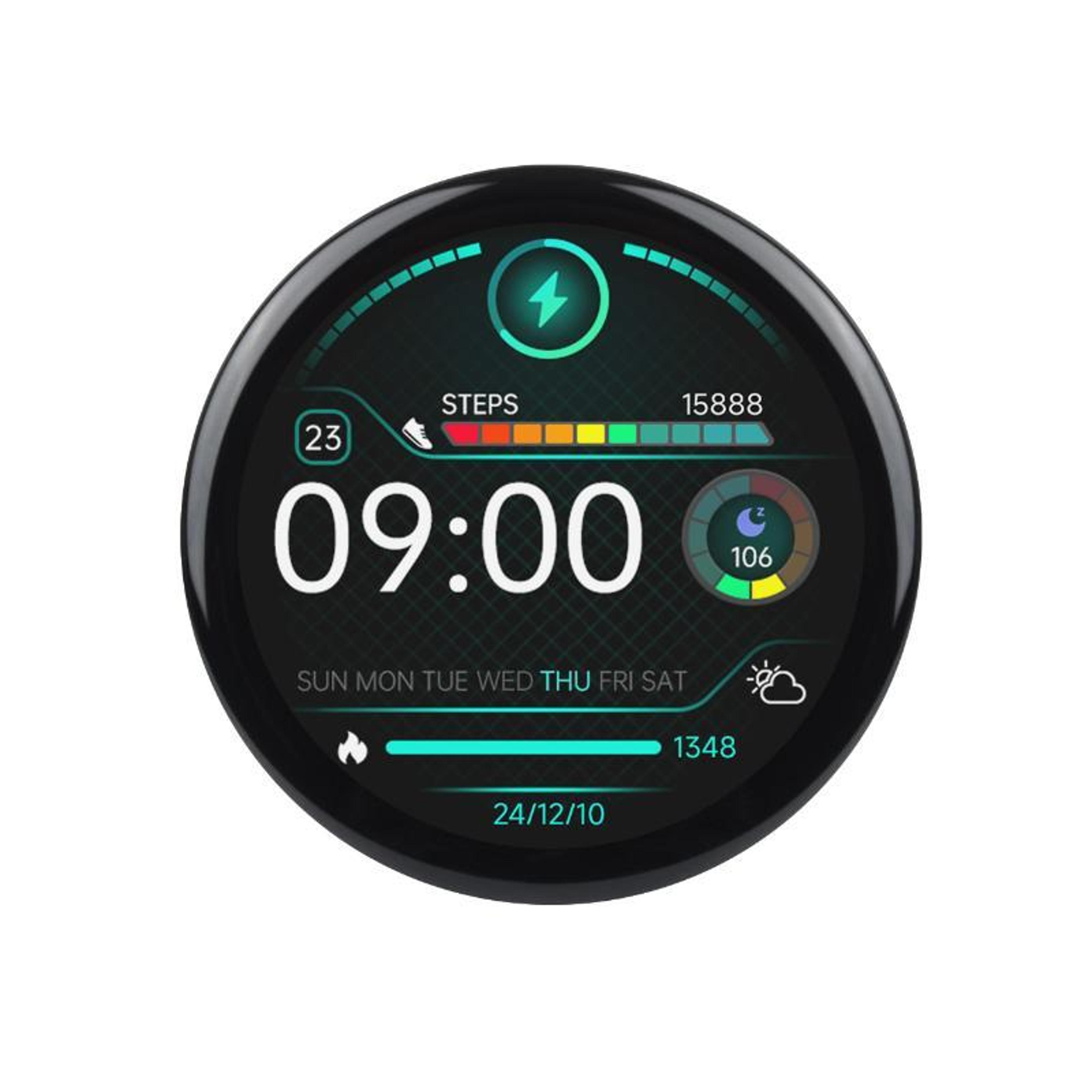 microcontroller development board with 1.46 inch round touchscreen display