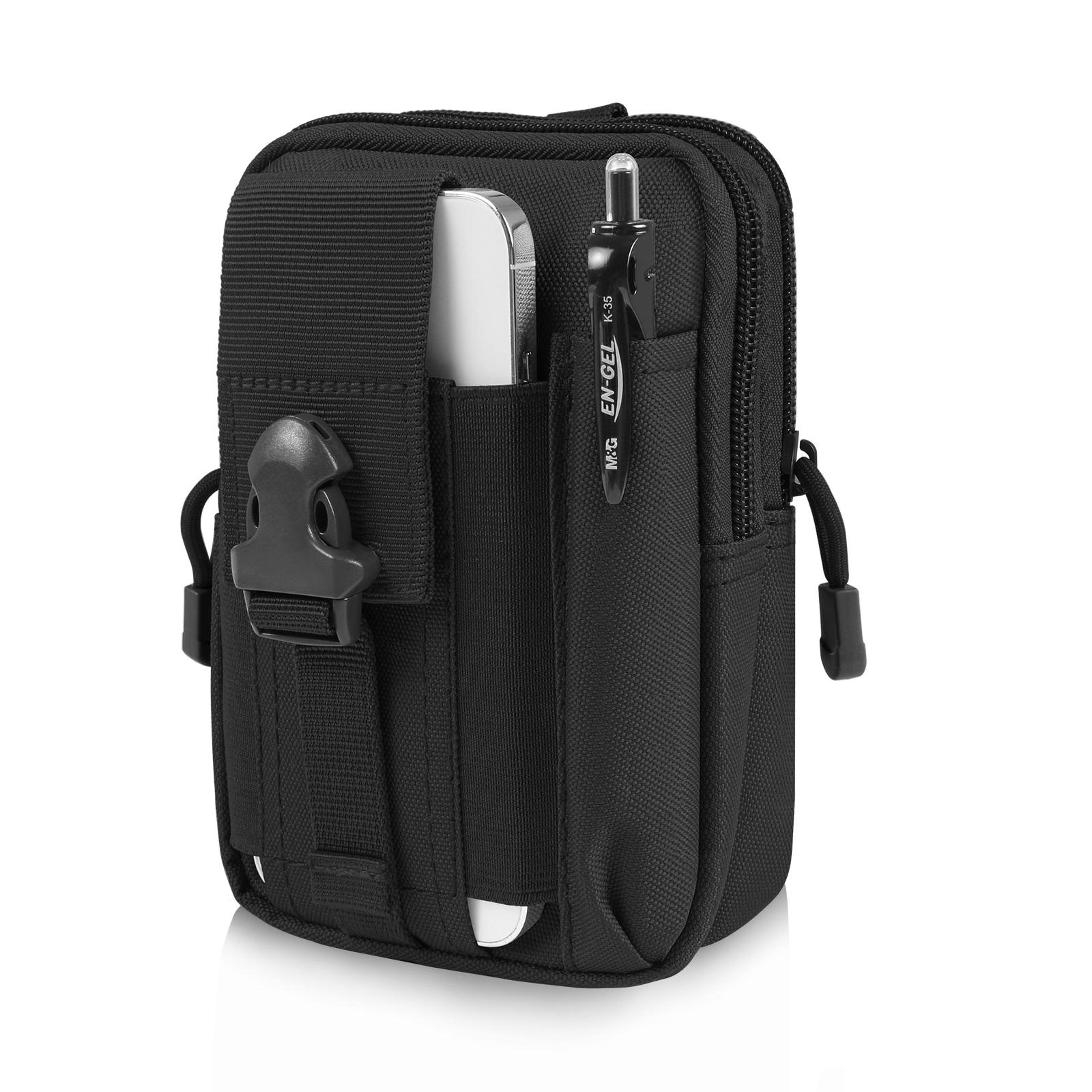 hiking belt waist bag with phone pouch for outdoor sports and travel