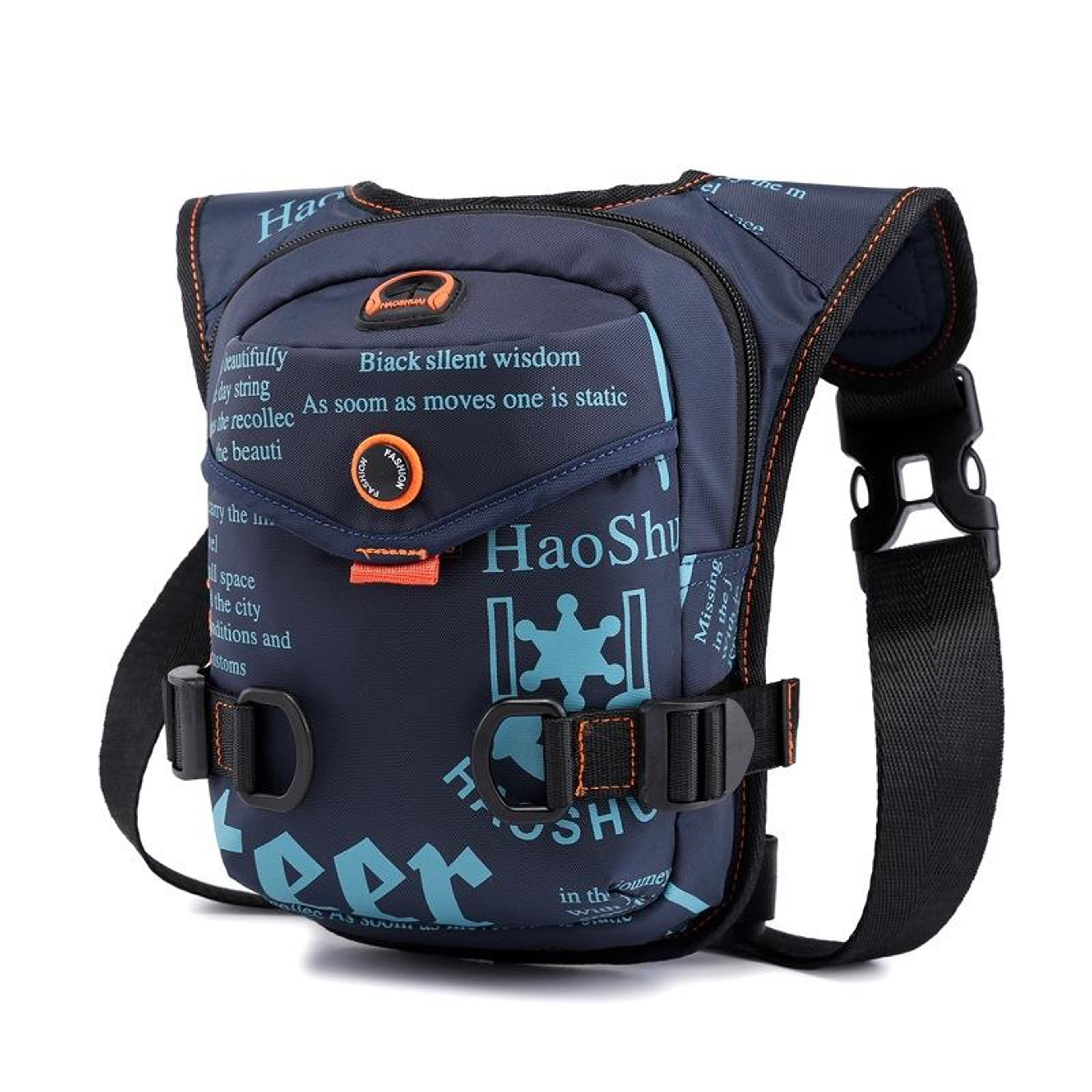 multifunctional nylon leg bag with adjustable strap for outdoor travel and riding