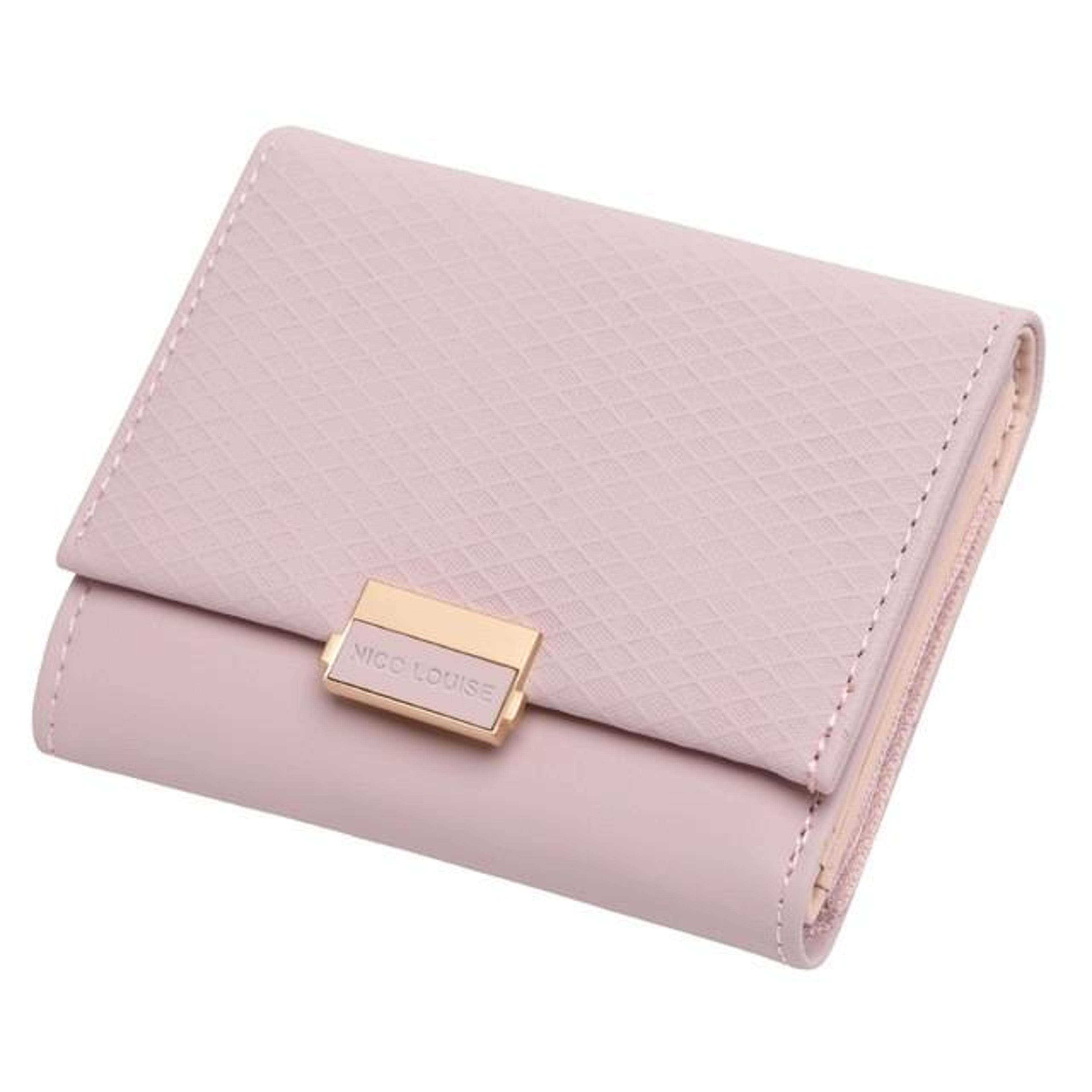 womens plaid pu leather short wallet with zipper and hasp closure