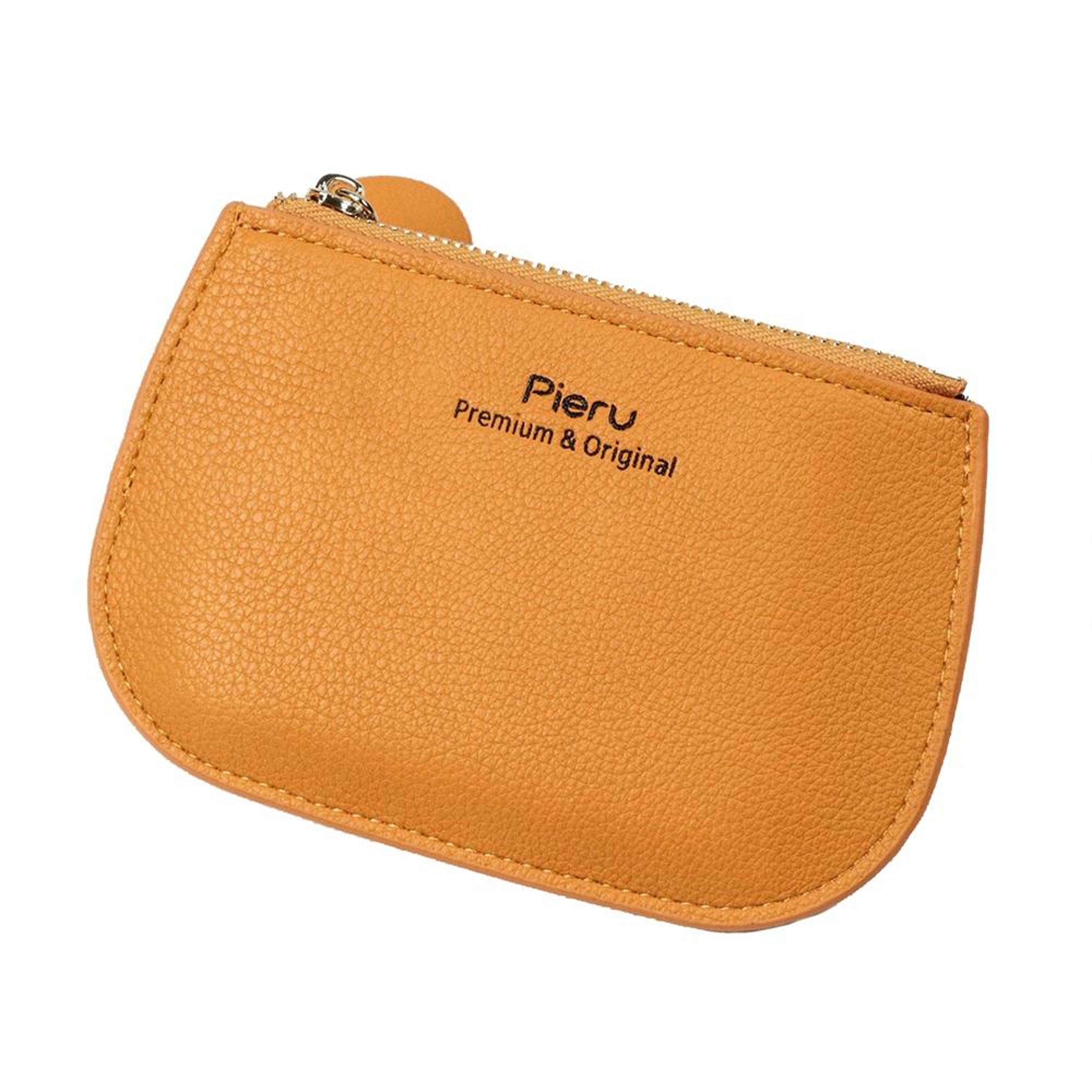 mini coin purse wallet with zipper and multiple card slots