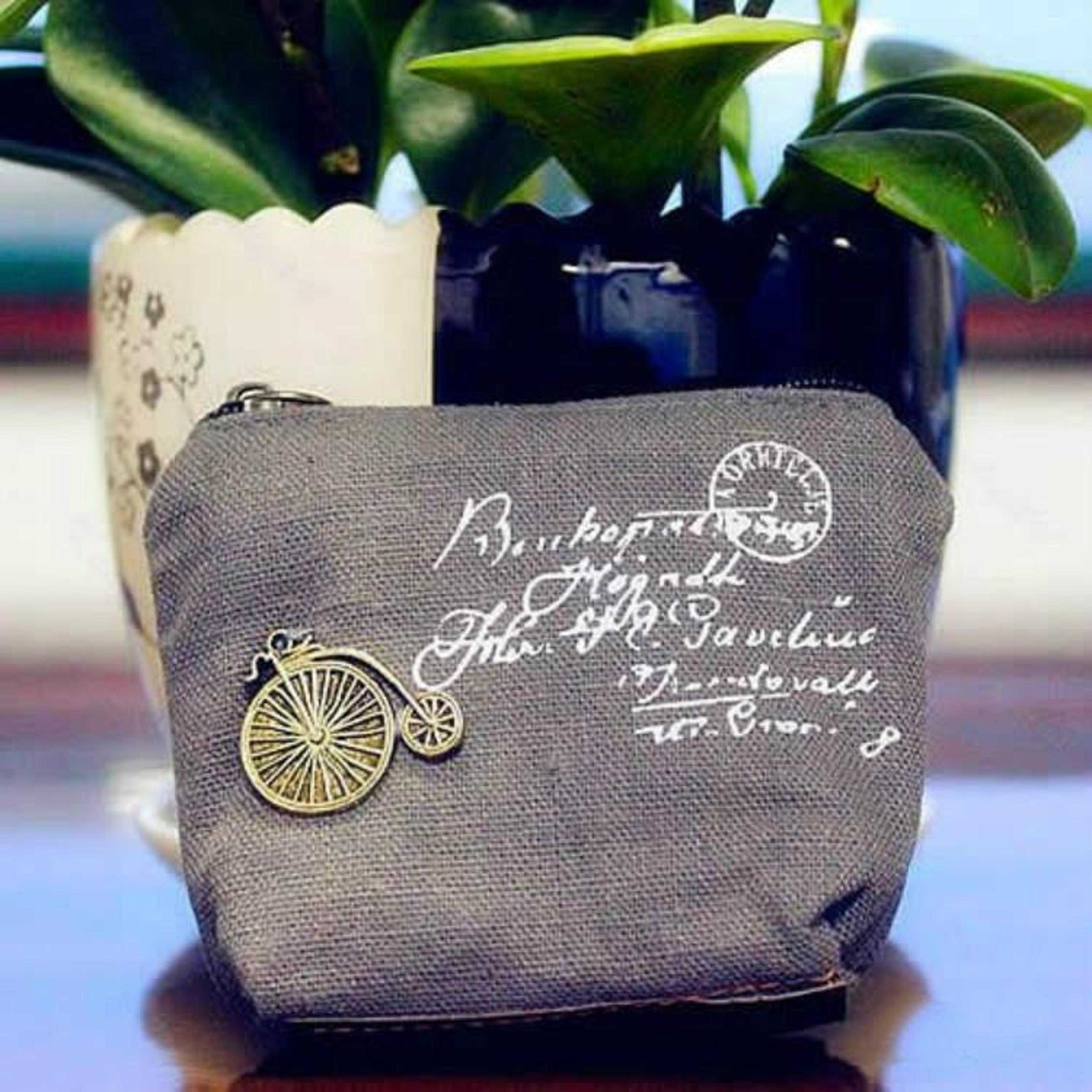 vintage mini coin purse with nostalgic design for coins cards and small essentials
