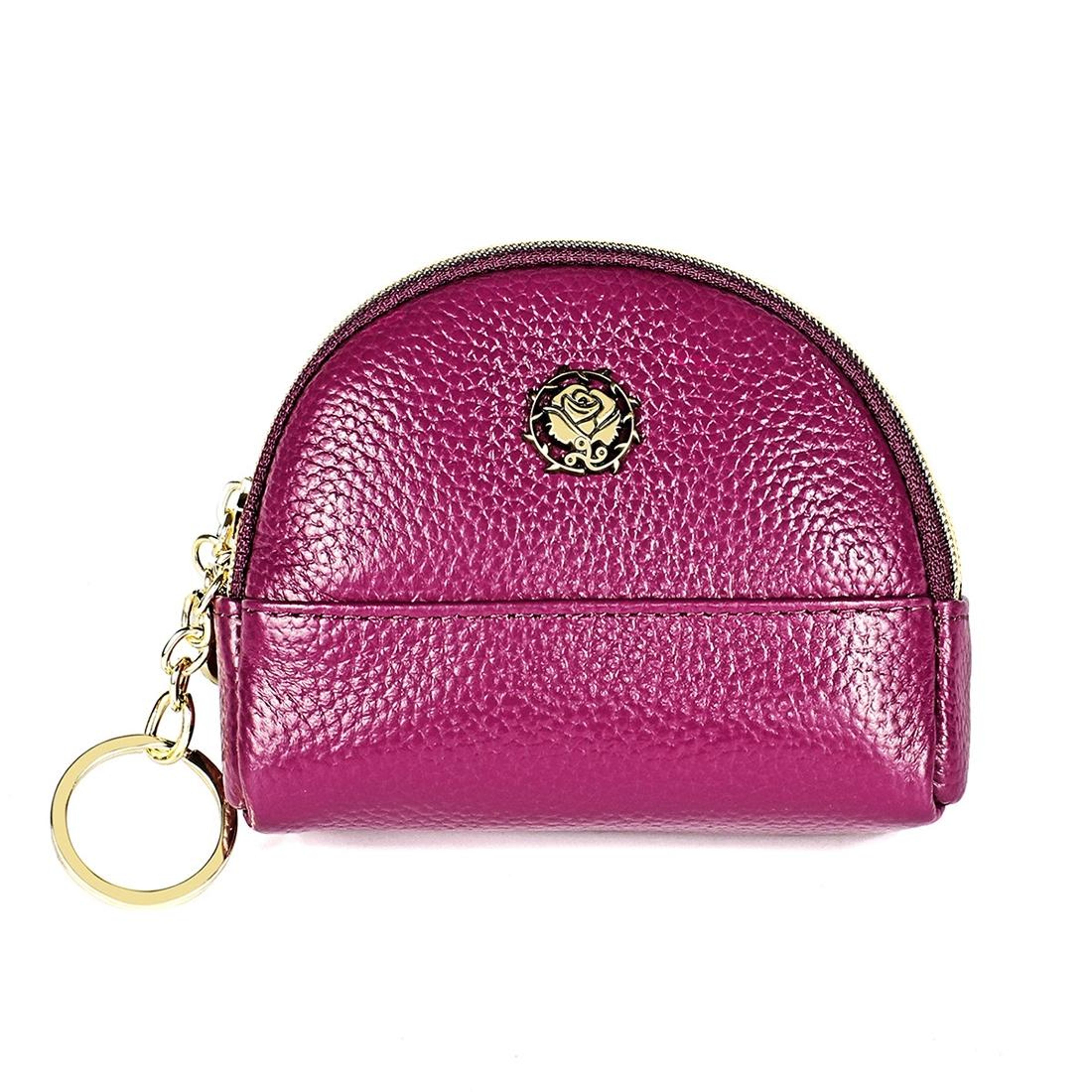 leather cosmetic bag and zipper wallet