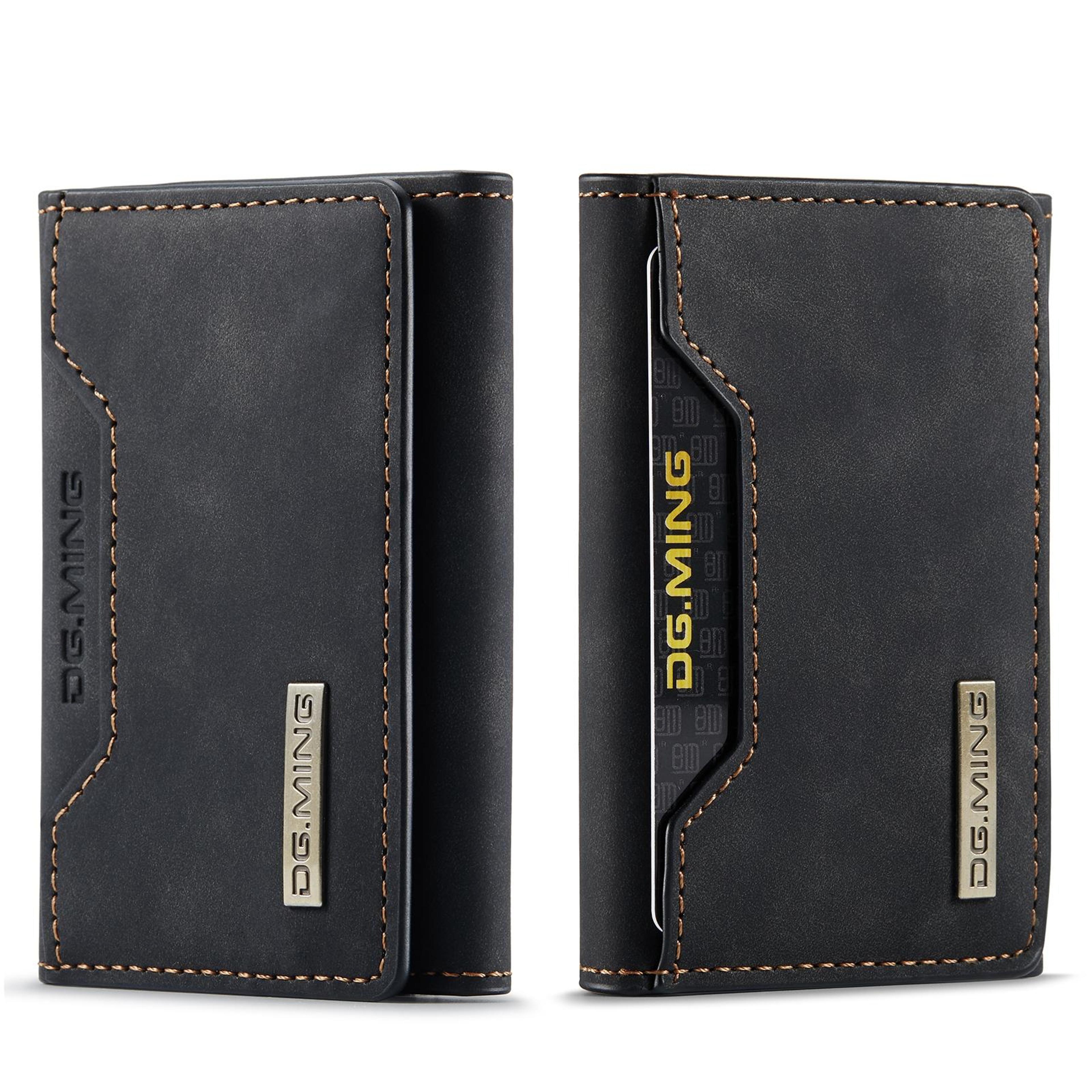 leather card holder bag with multiple card slots