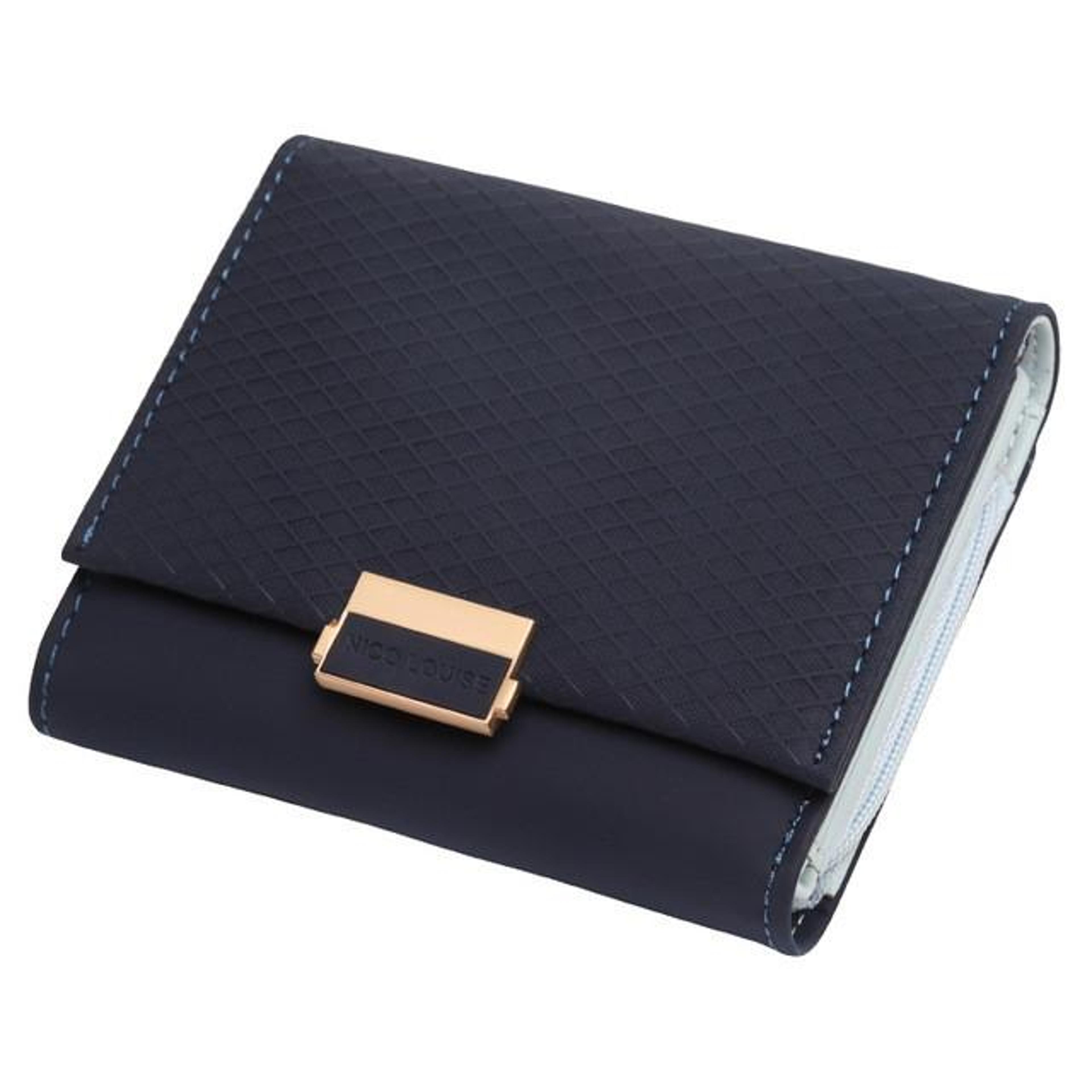 womens vintage plaid pu leather wallet with coin pocket and card holder