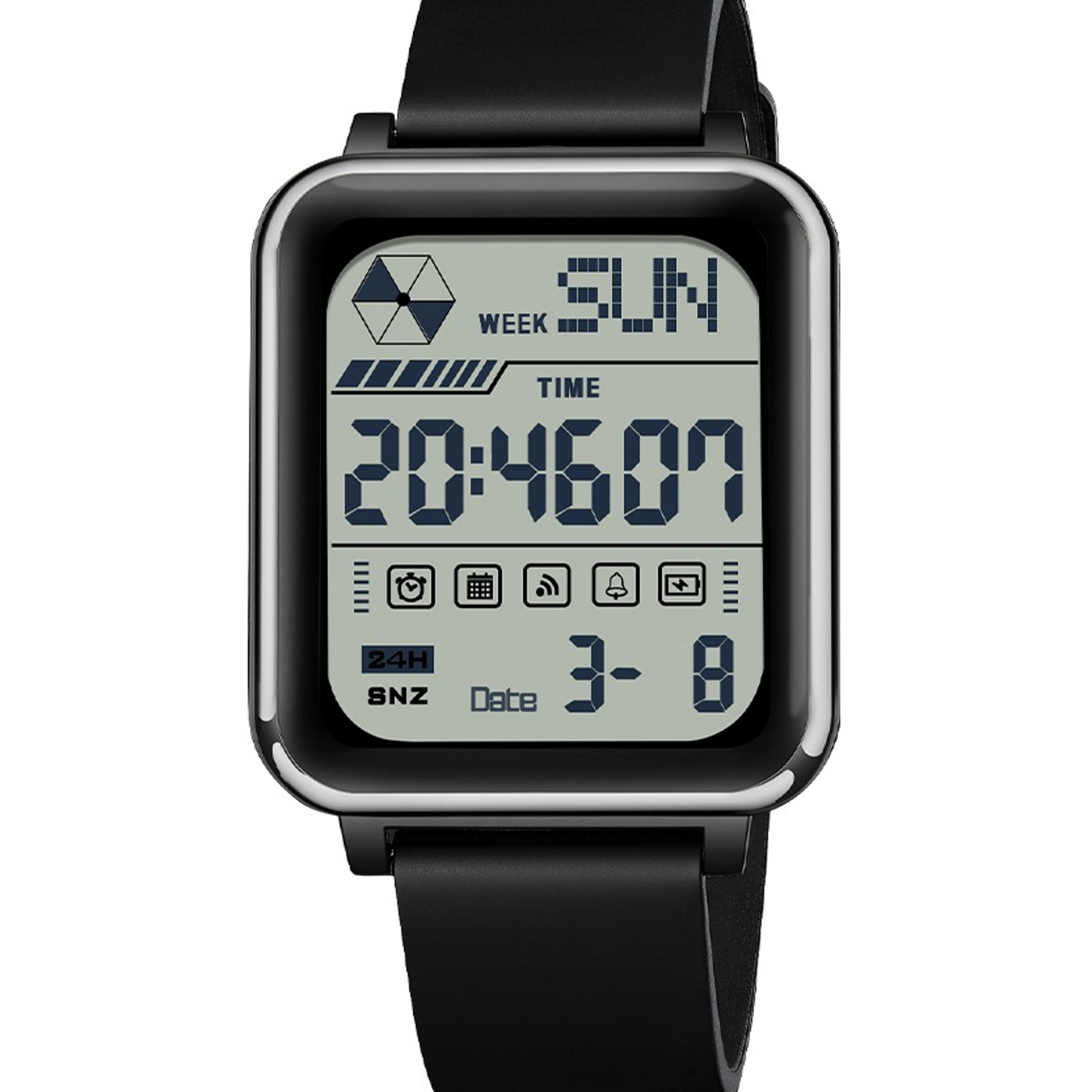 water proof digital sports watch for men & teens with stopwatch