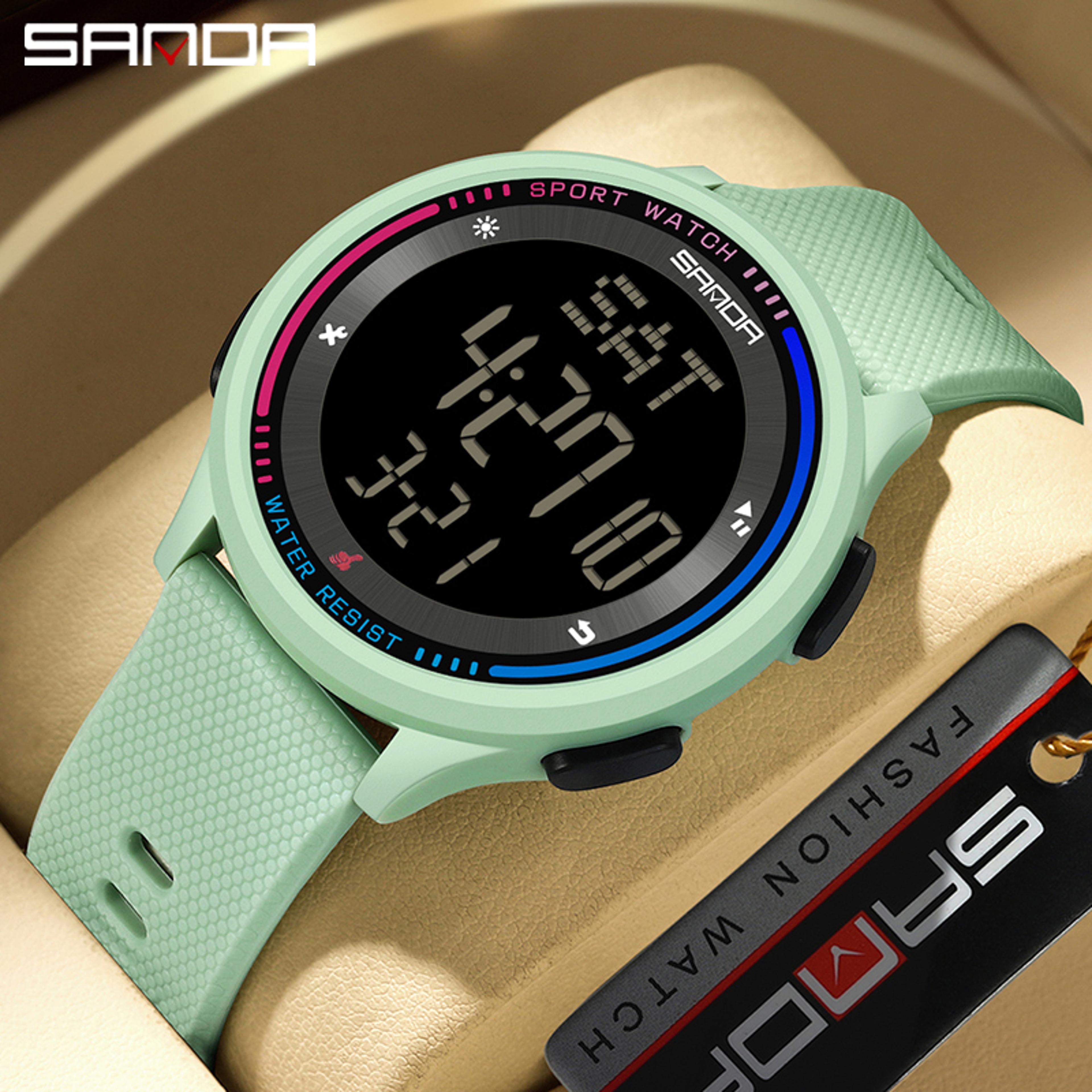 waterproof digital sports watch for teens and students
