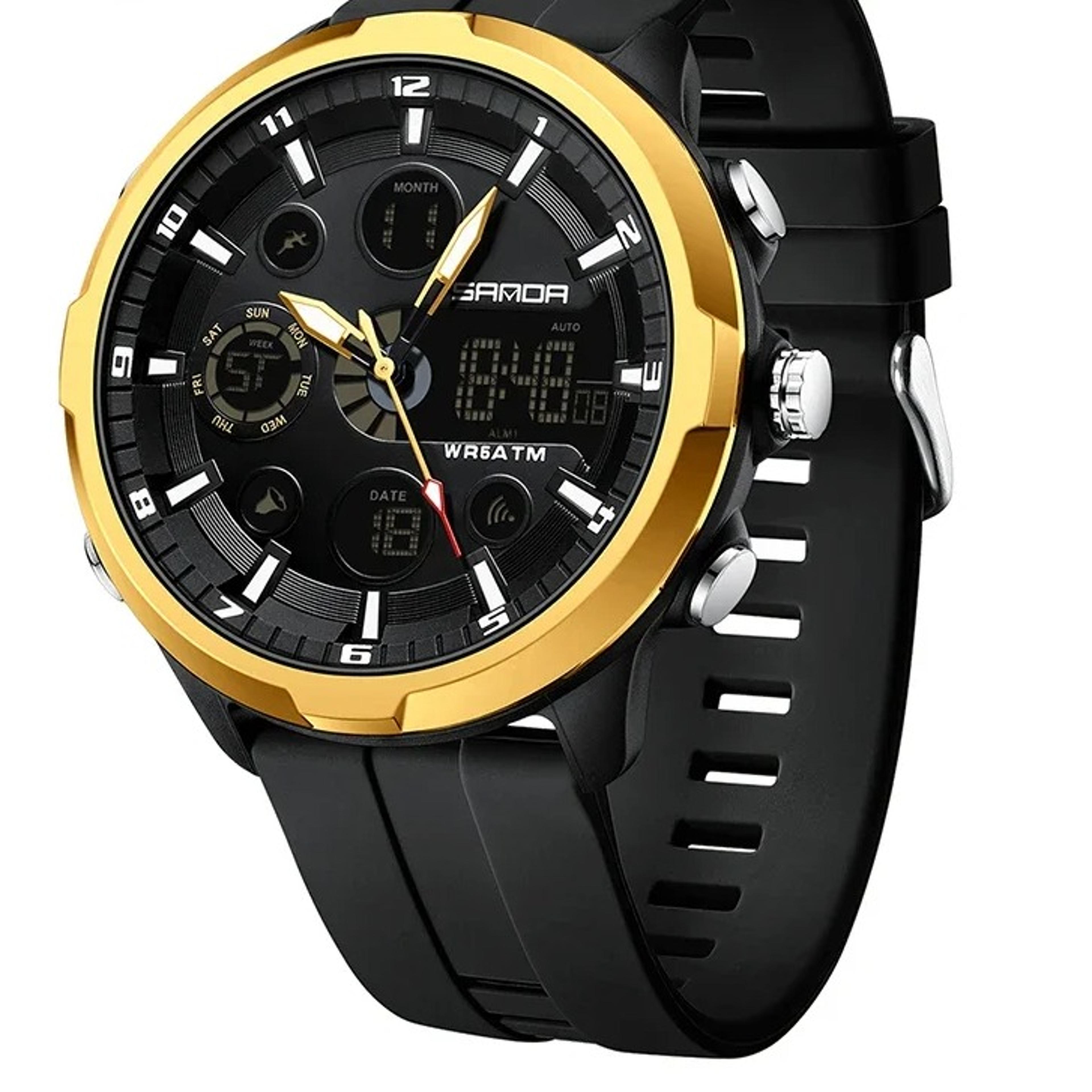 mens military sports watch water proof analog digital quartz watch