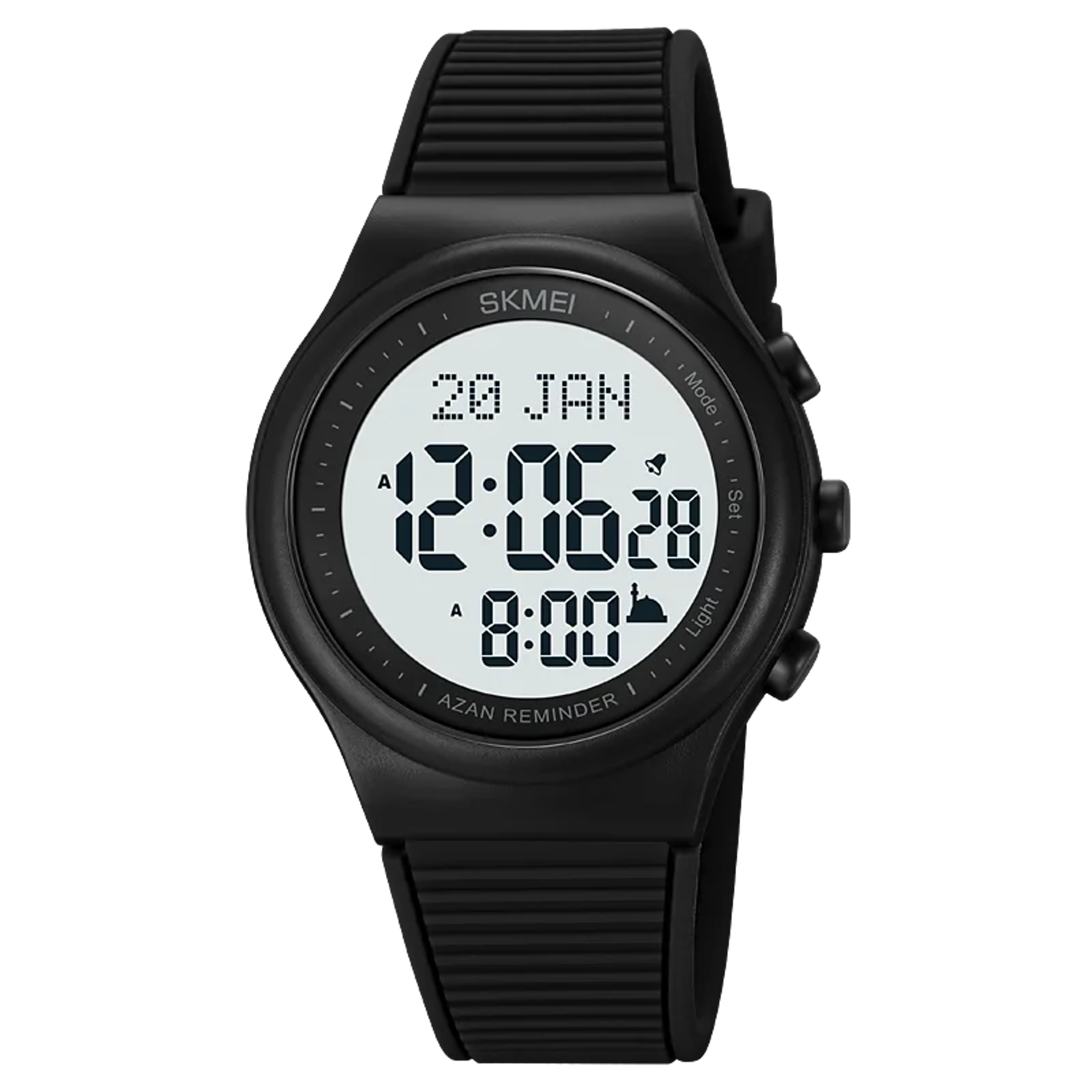 islamic prayer watch with qibla compass, adhan alarm & hijri calendar