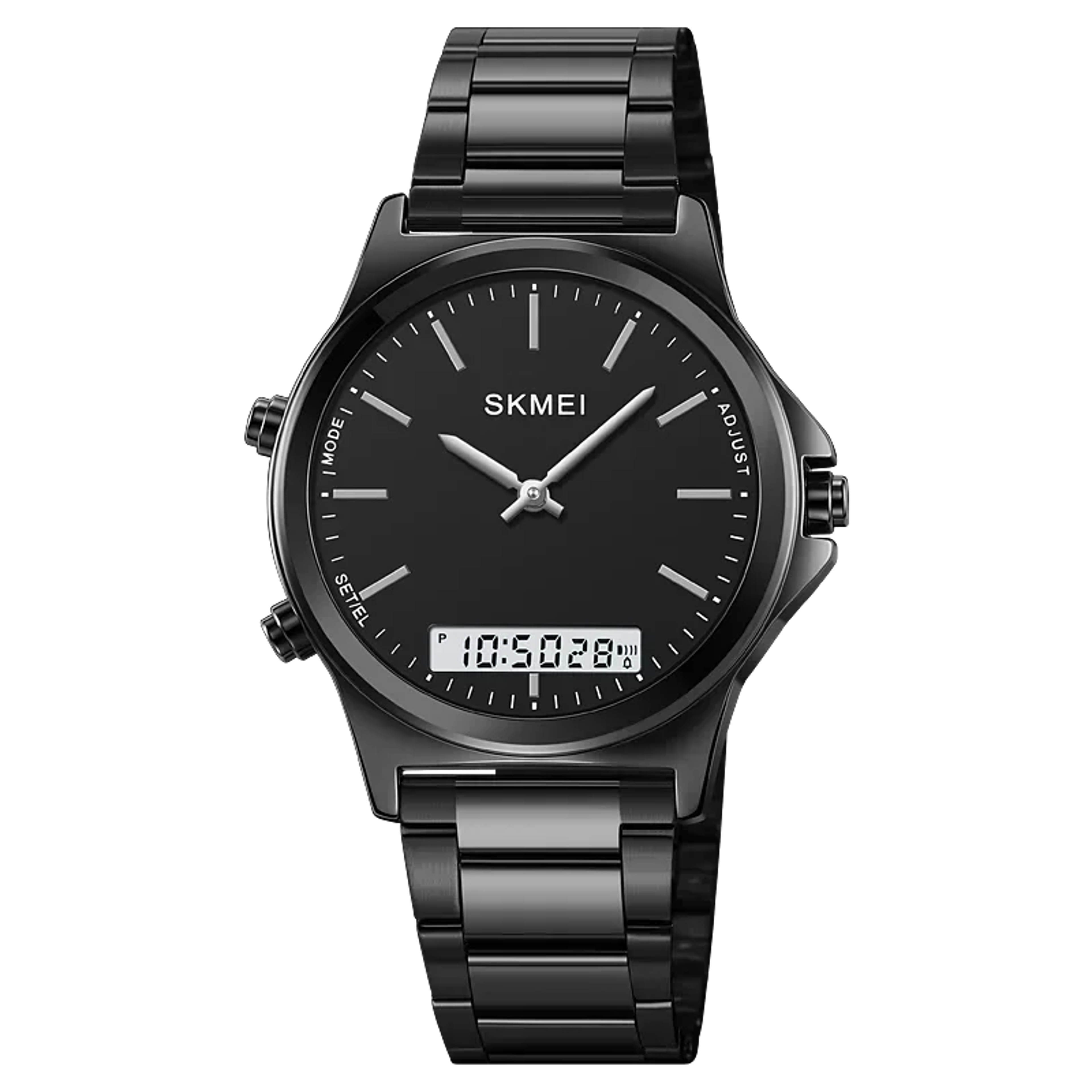 mens waterproof digital sport watch with triple time & chronograph