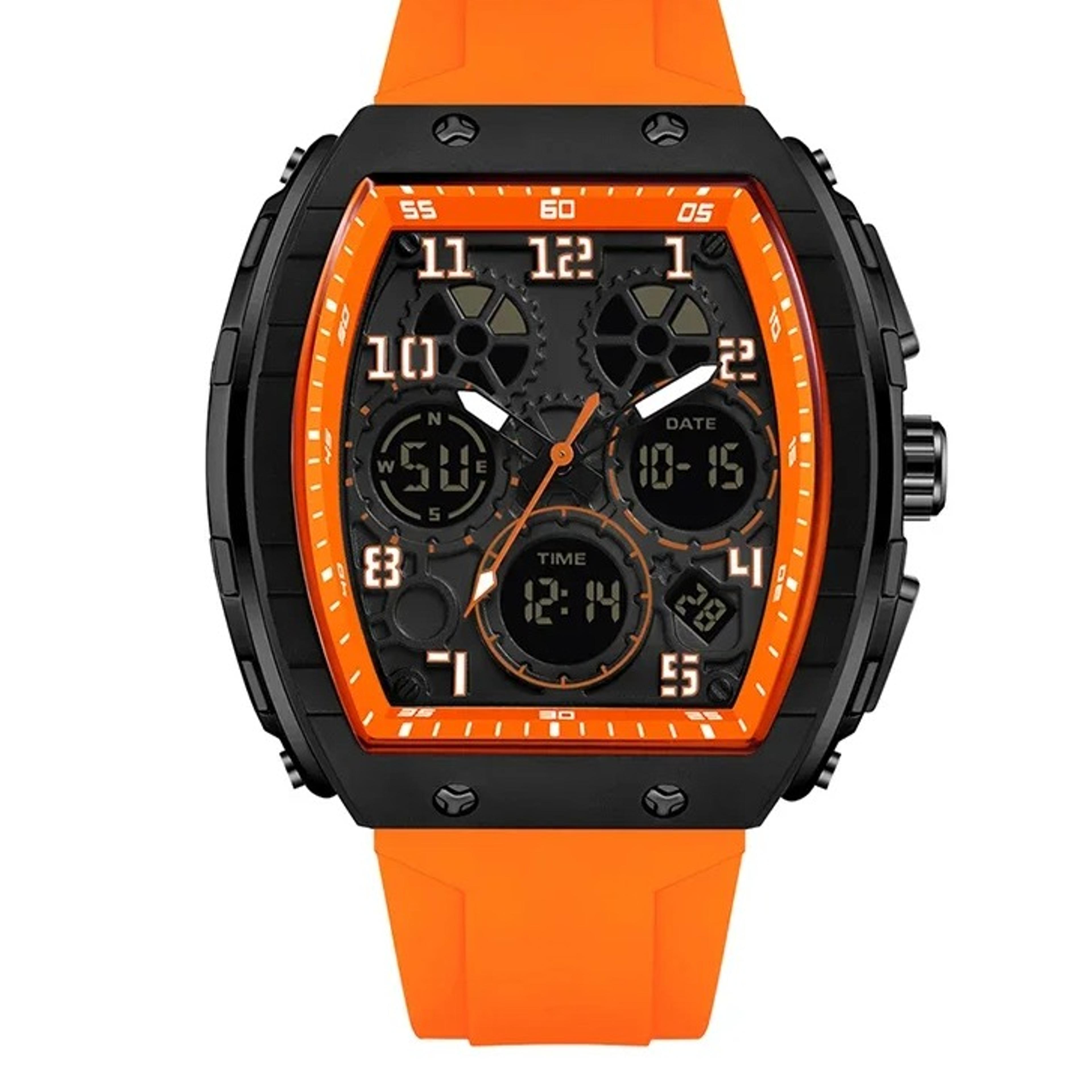 water proof digital analog sports watch for men with alarm and stop watch