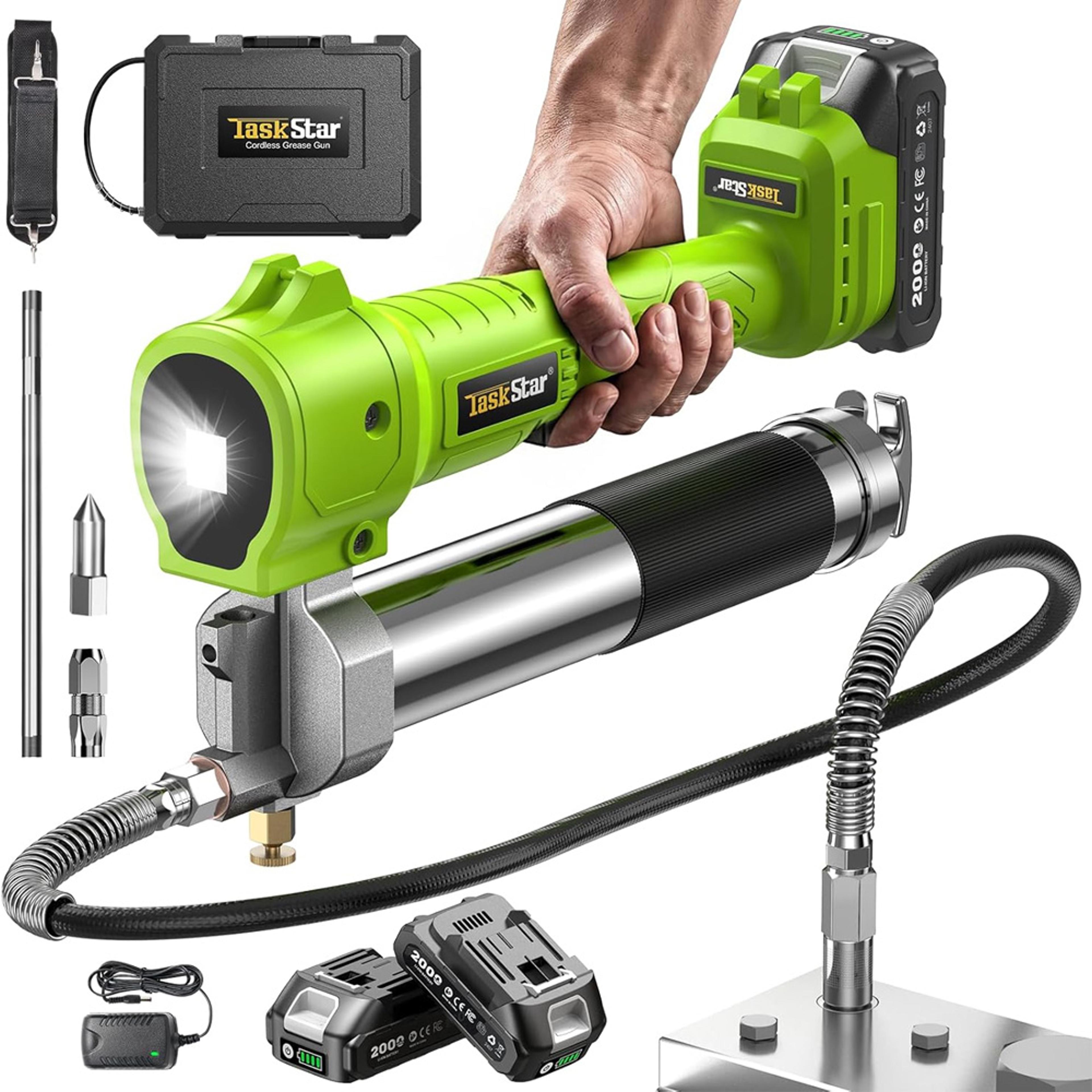 psi cordless electric grease gun with flexible hose