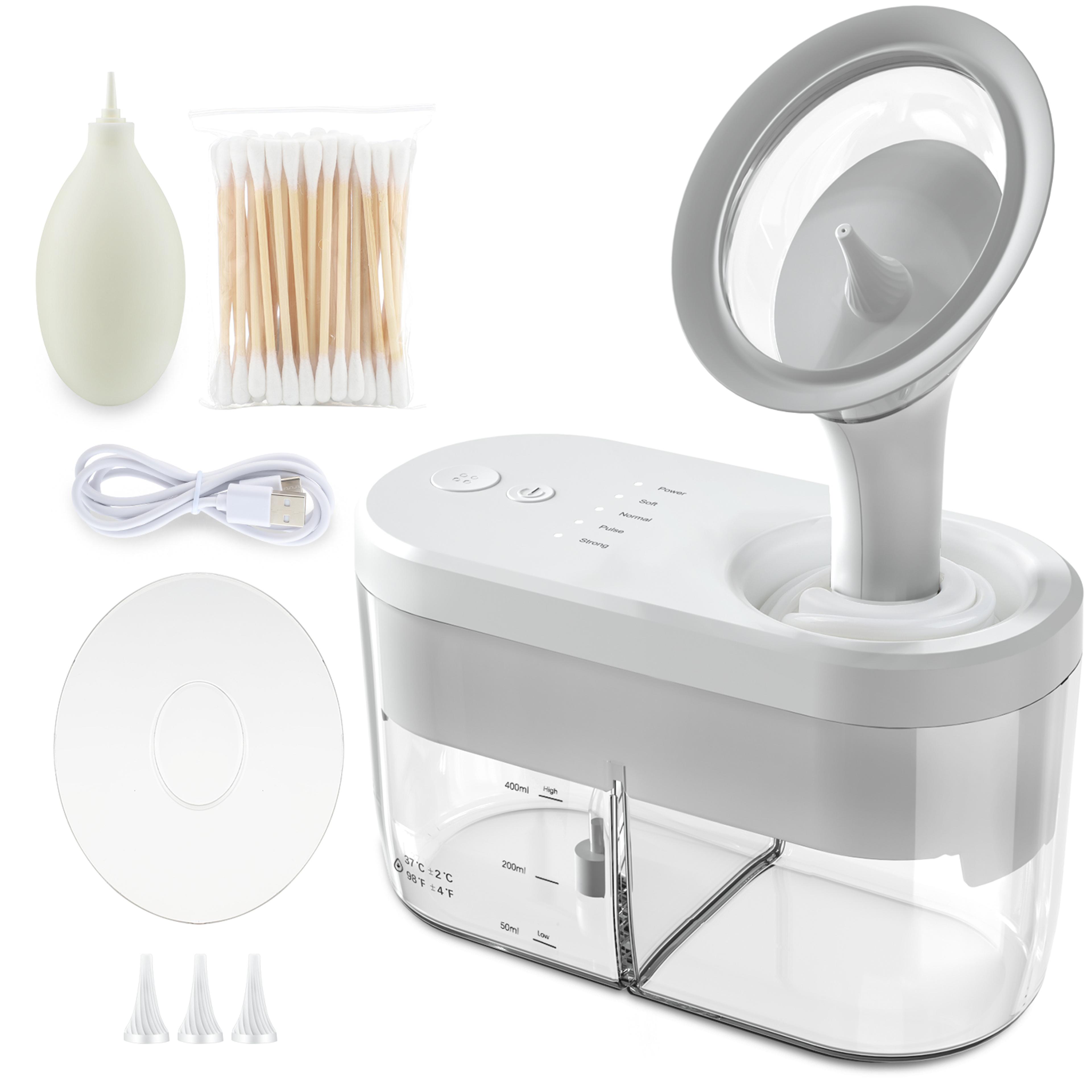 electric ear irrigation system with adjustable pressure ear wax removal cleaner