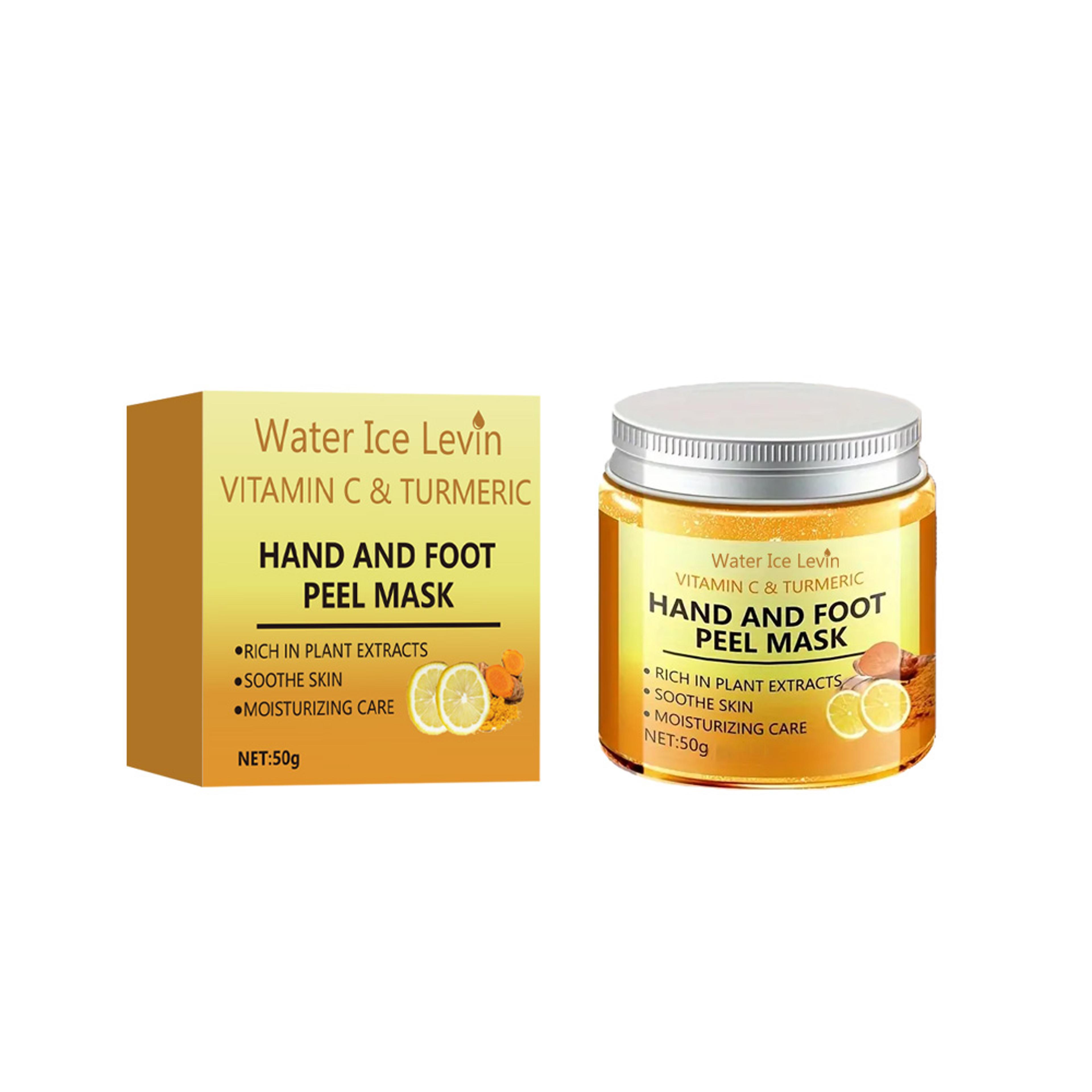 vitamin c turmeric hand wax mask moisturizing peel off treatment for hands and feet