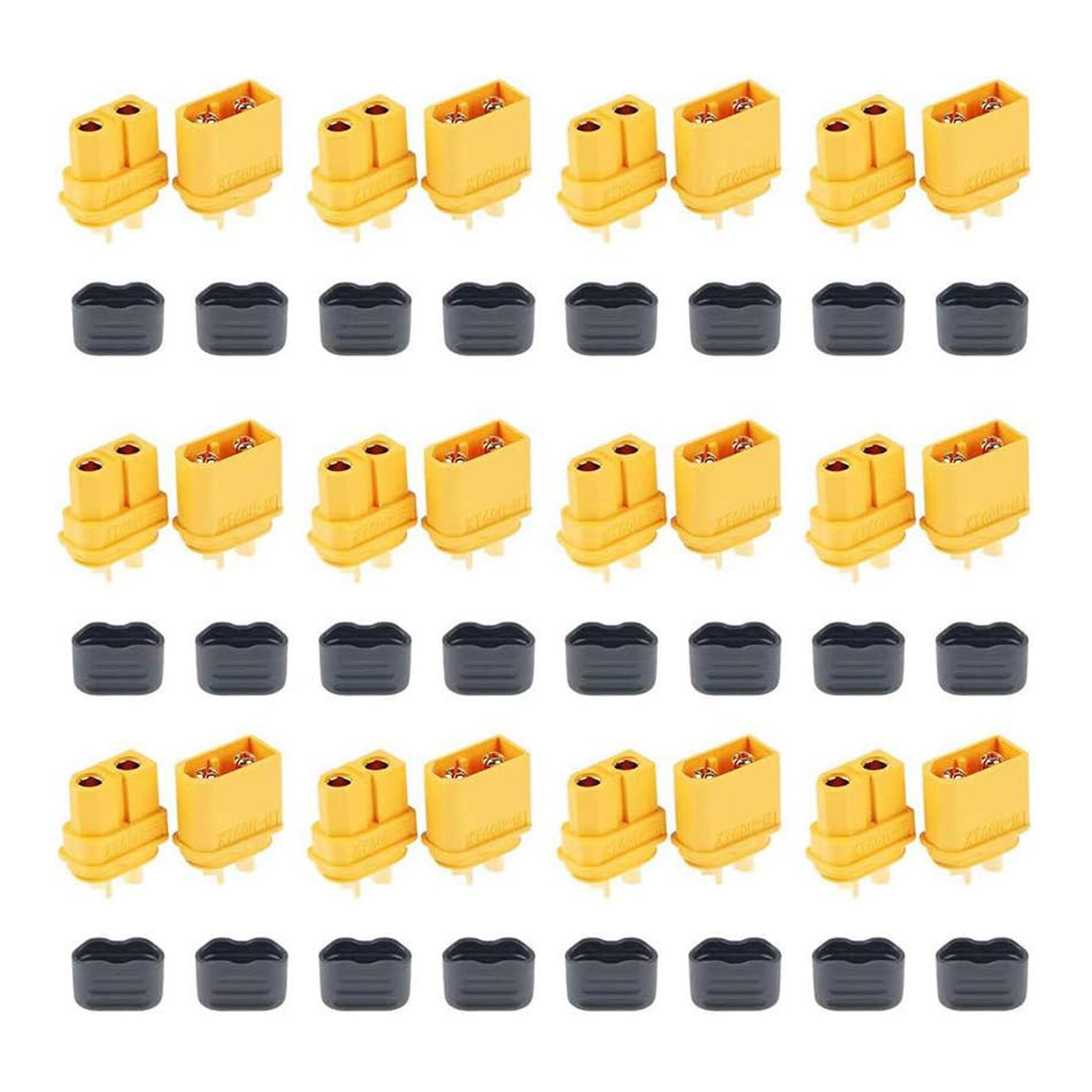 connectors pair male female lipo battery connectors with protective sheath for rc models