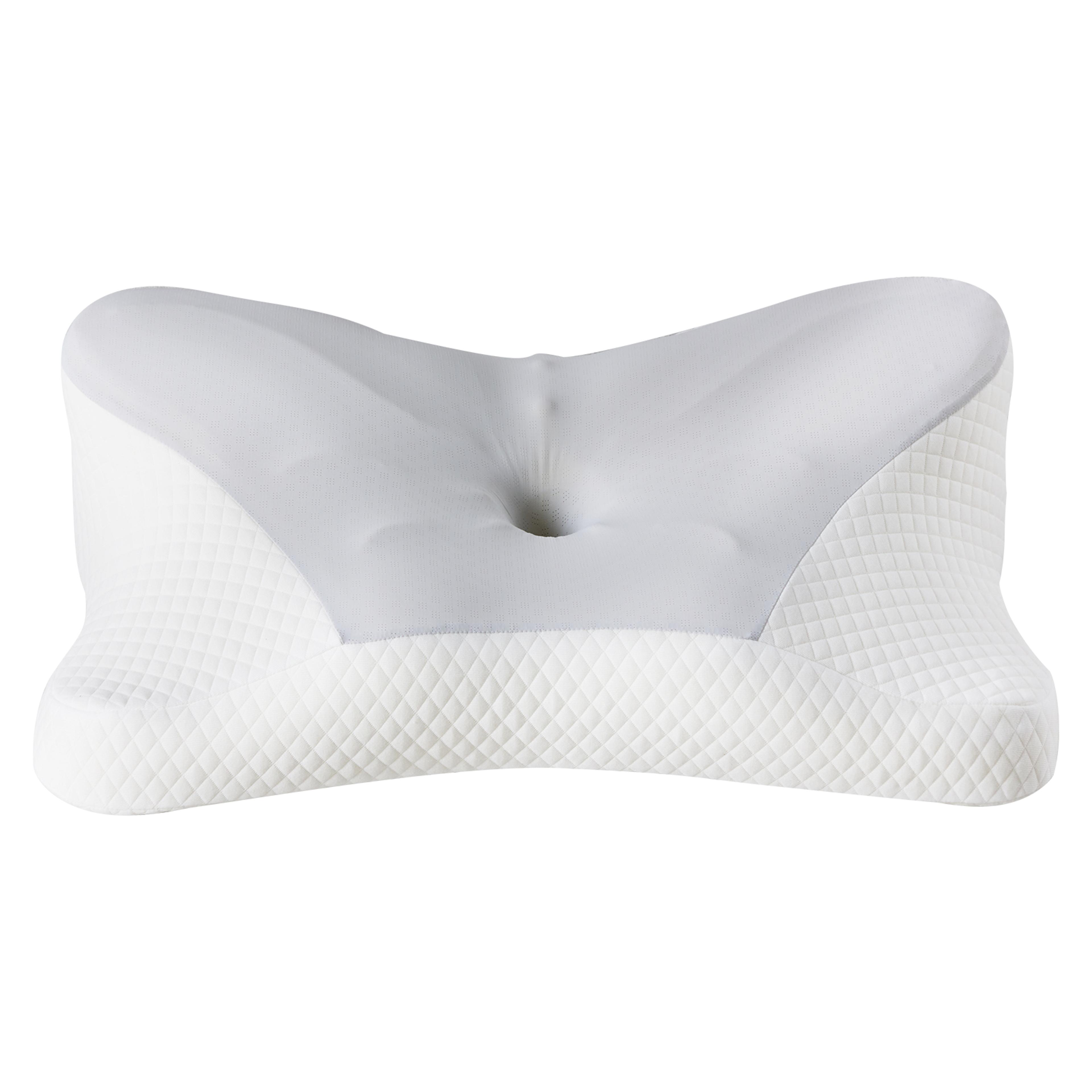 ergonomic memory foam pillow with cooling cover and cervical neck support