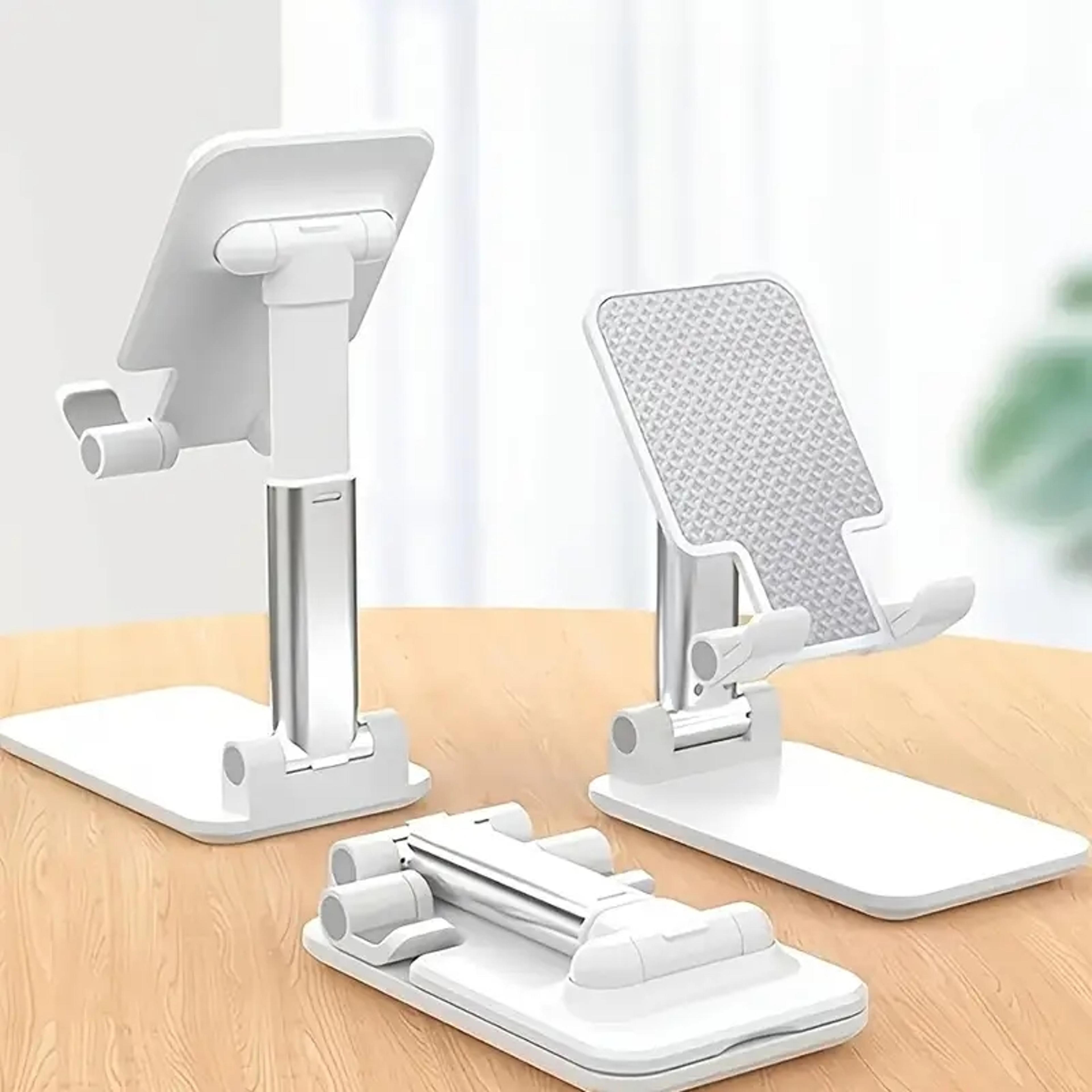 adjustable desktop phone and tablet stand foldable universal device holder