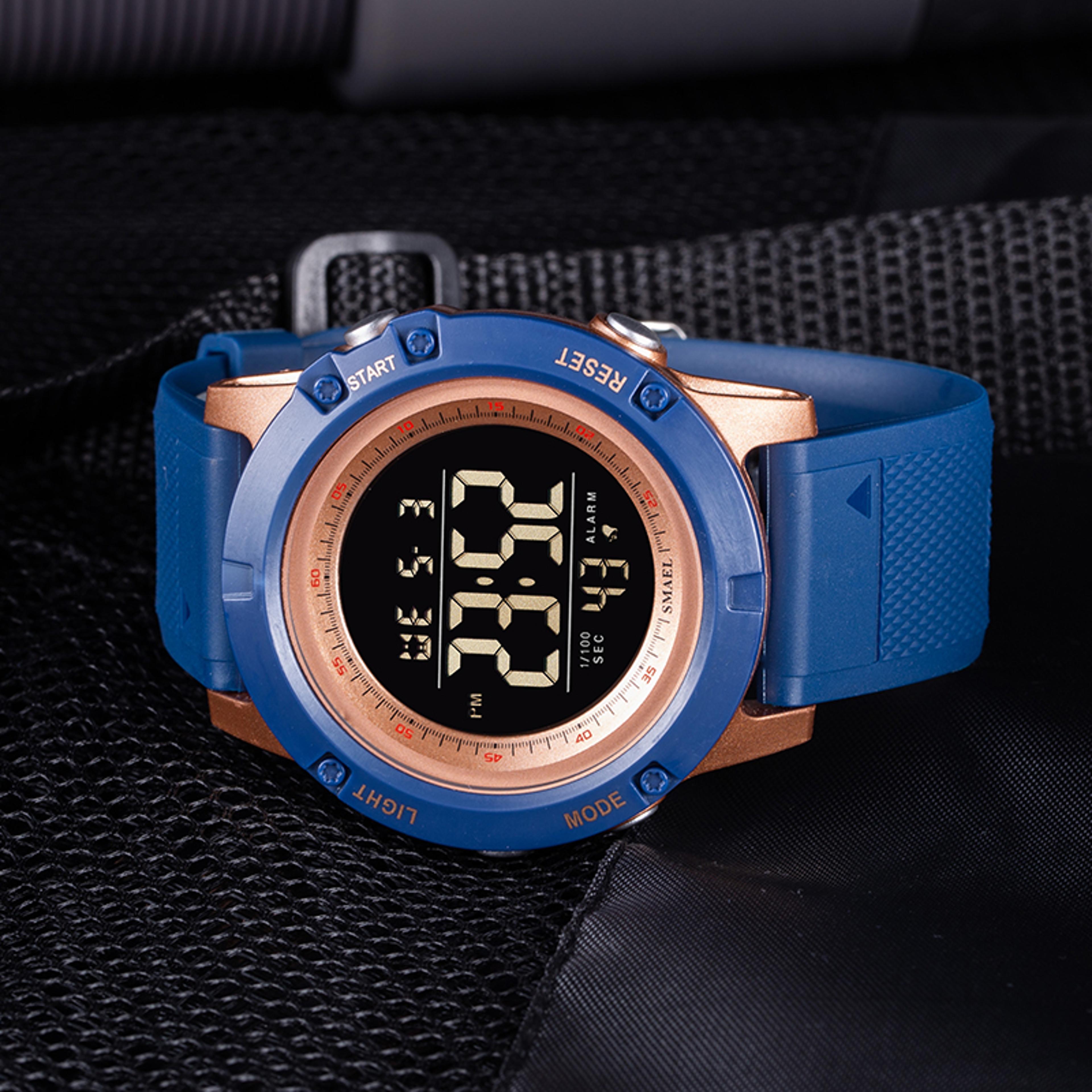 multifunction water proof digital sports watch for men with alarm and backlight