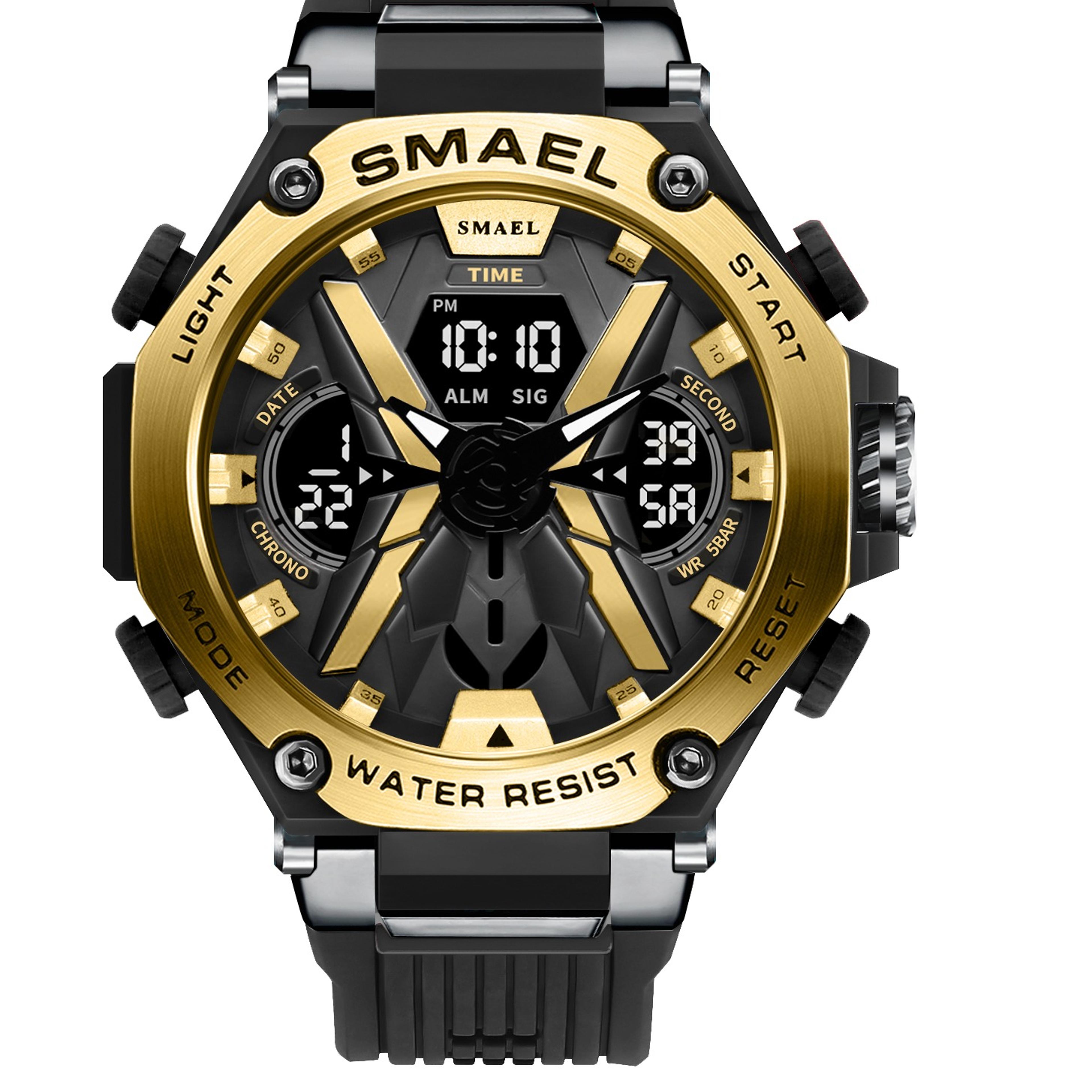alloy mens multifunctional sports waterproof electronic watch