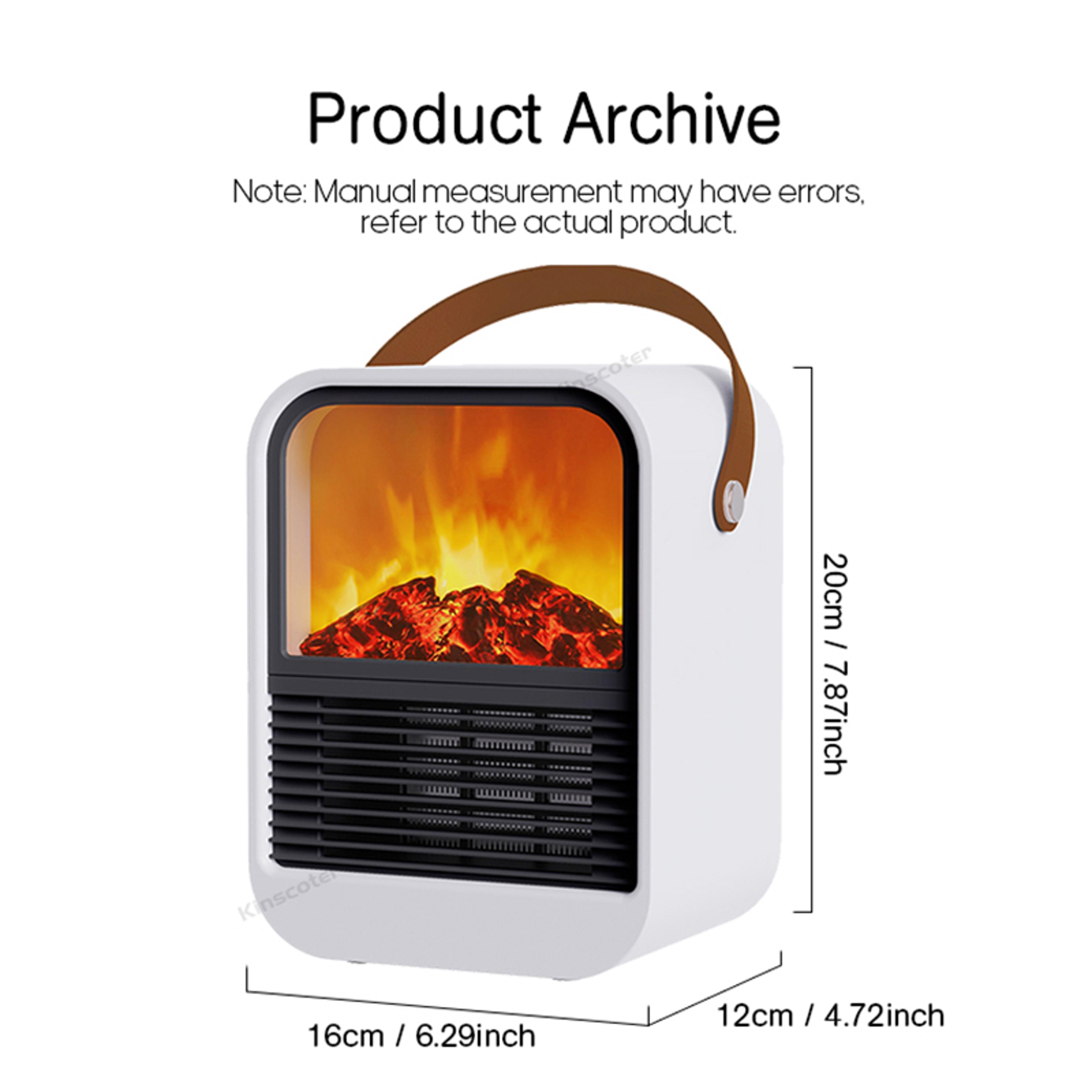 cozy flame portable electric fireplace heater desktop space heater