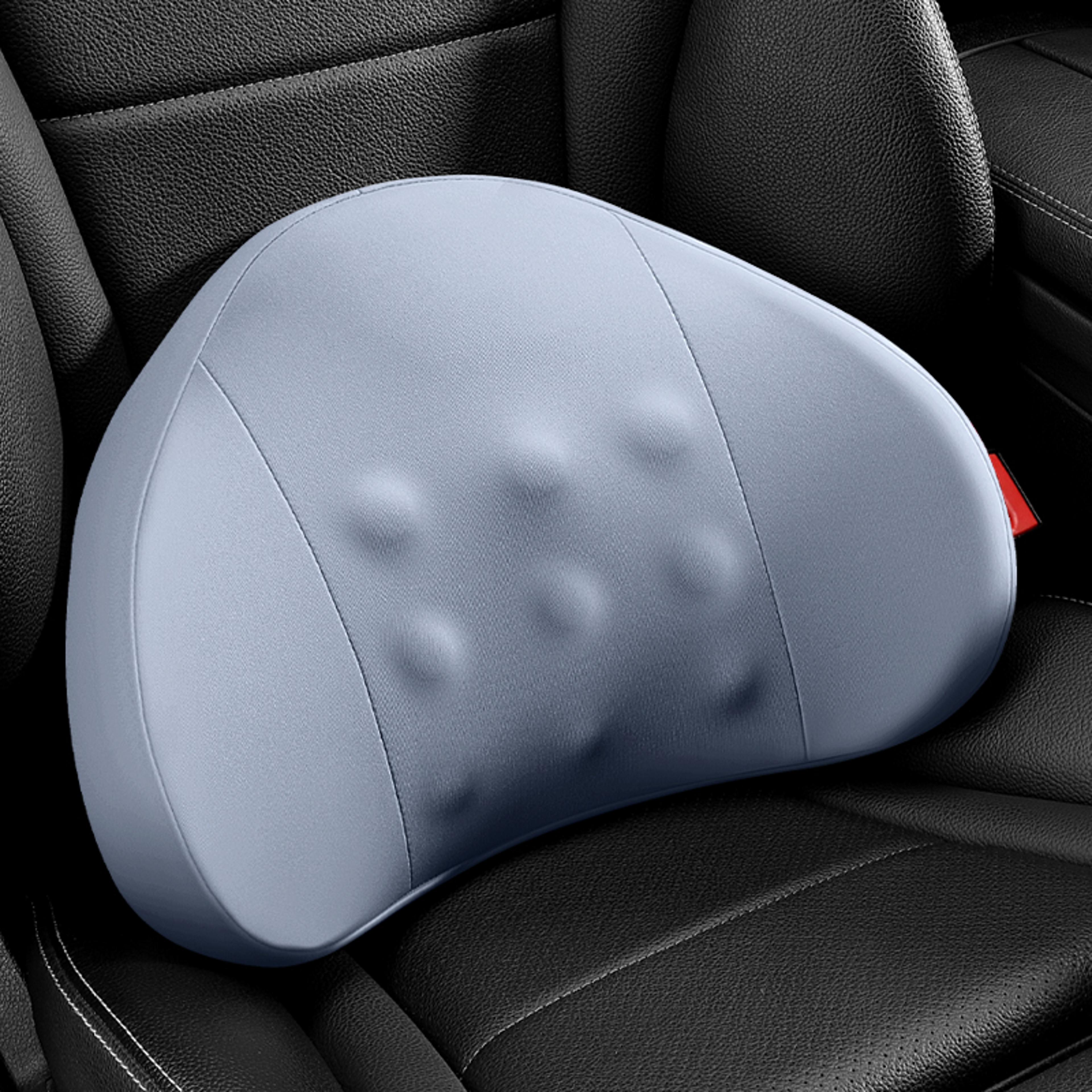 memory foam lumbar support pillow for car and office chair with massage points