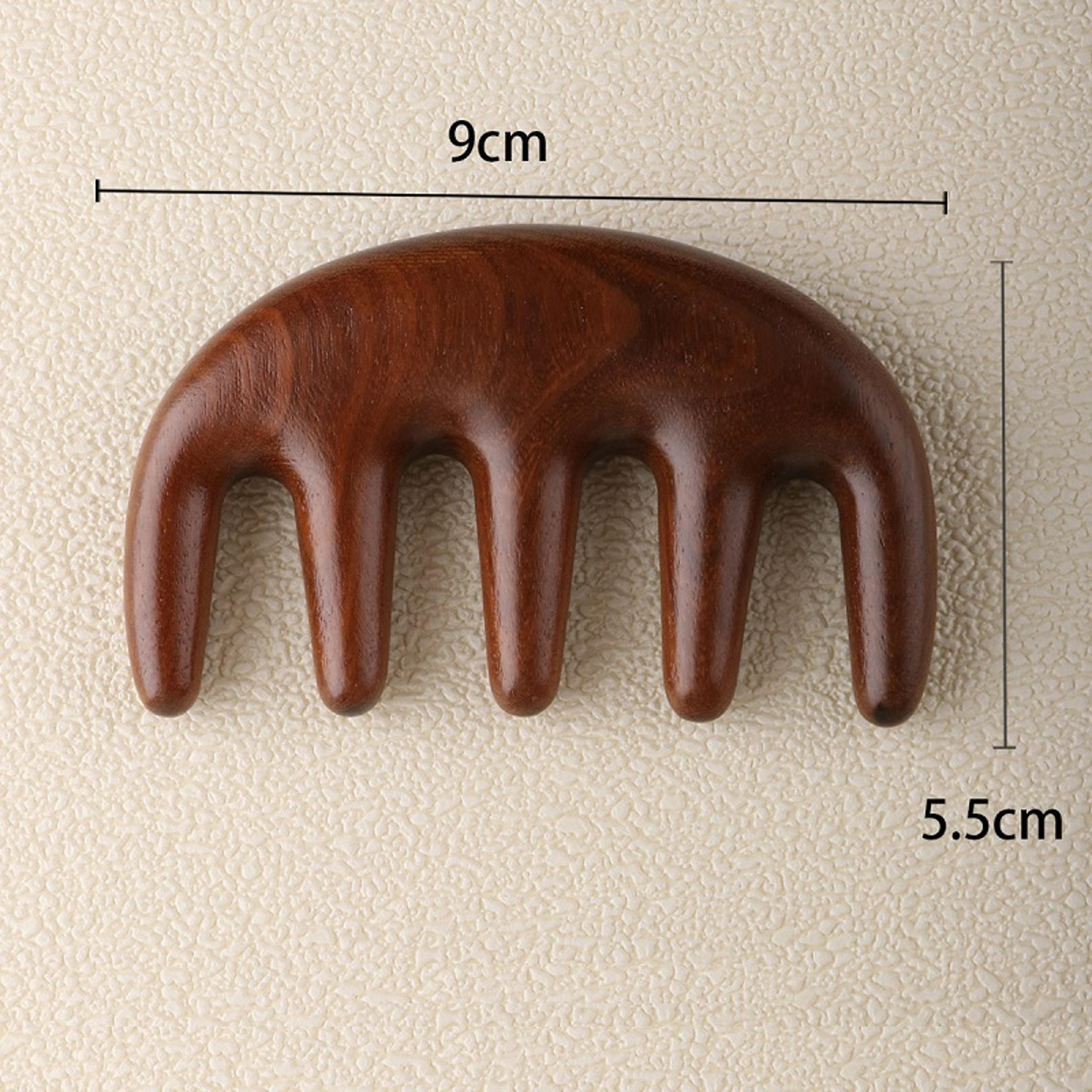 wooden scalp massager comb for relaxing head and hair oil massage