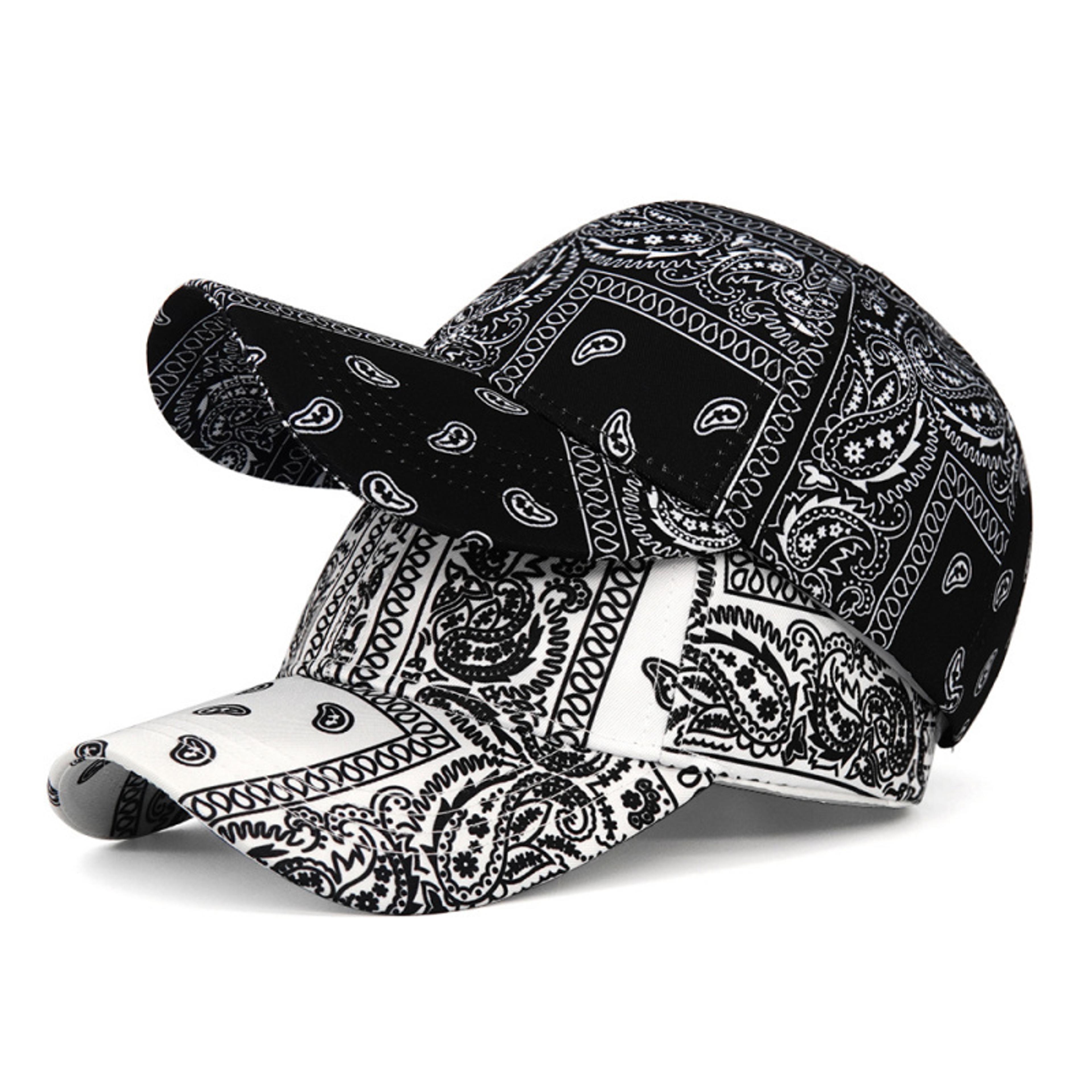 cashew flower color block baseball cap casual outdoor sun hat