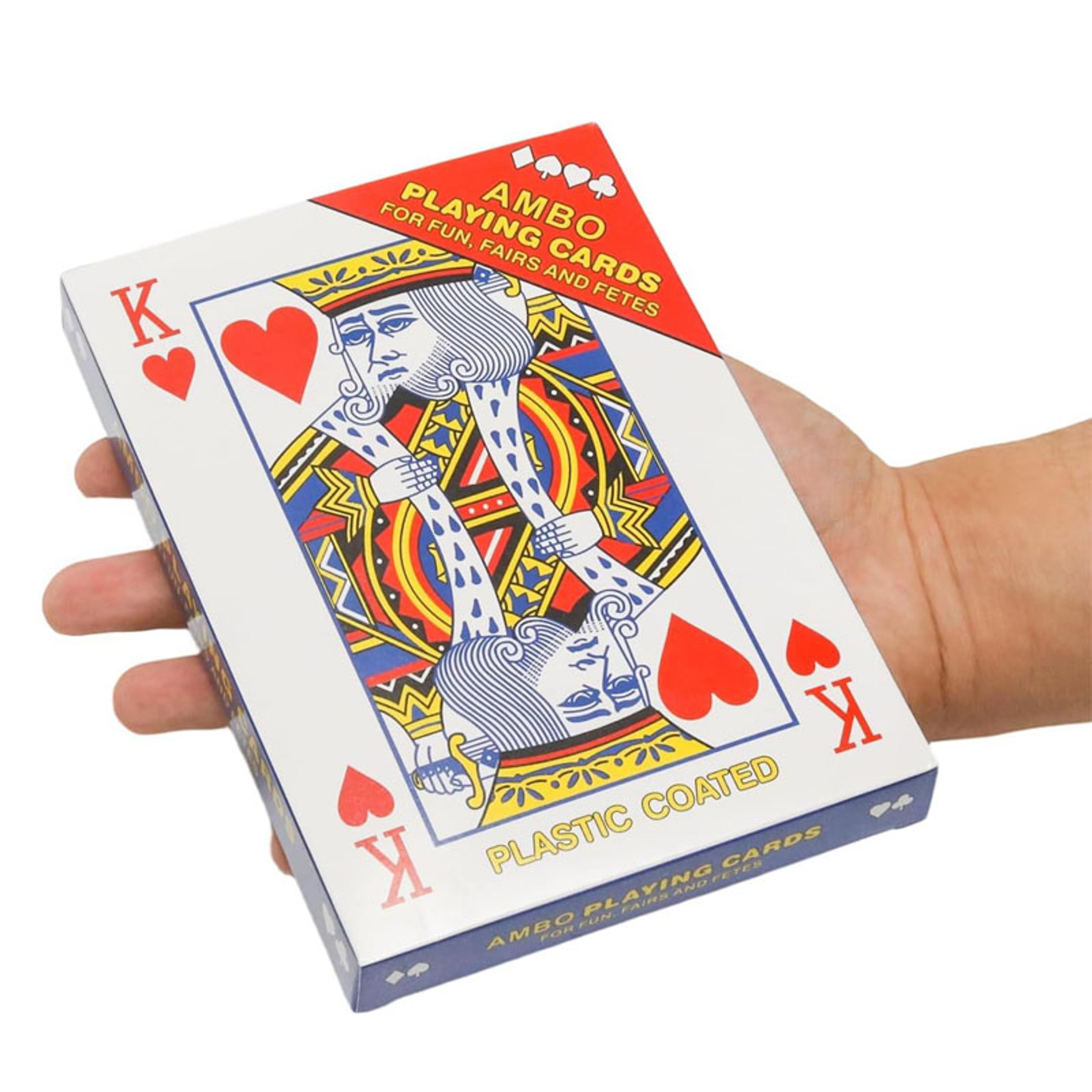jumbo playing cards deck for family games and party fun