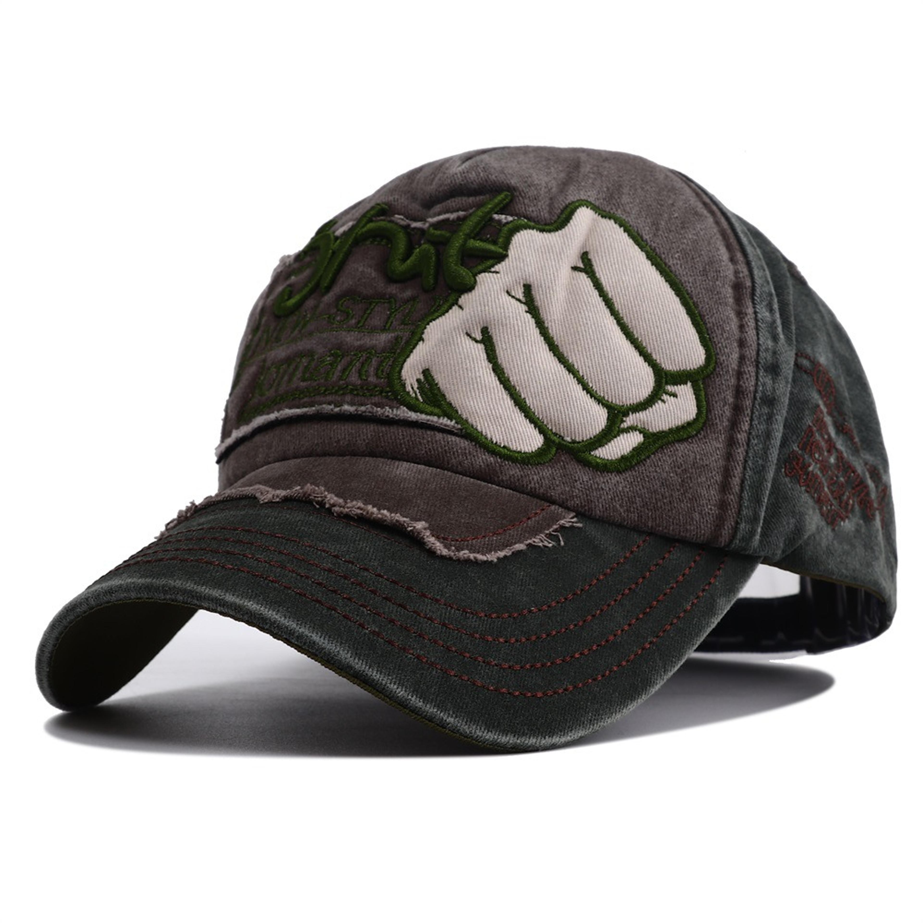 vintage embroidered cotton baseball cap adjustable unisex sports hat
