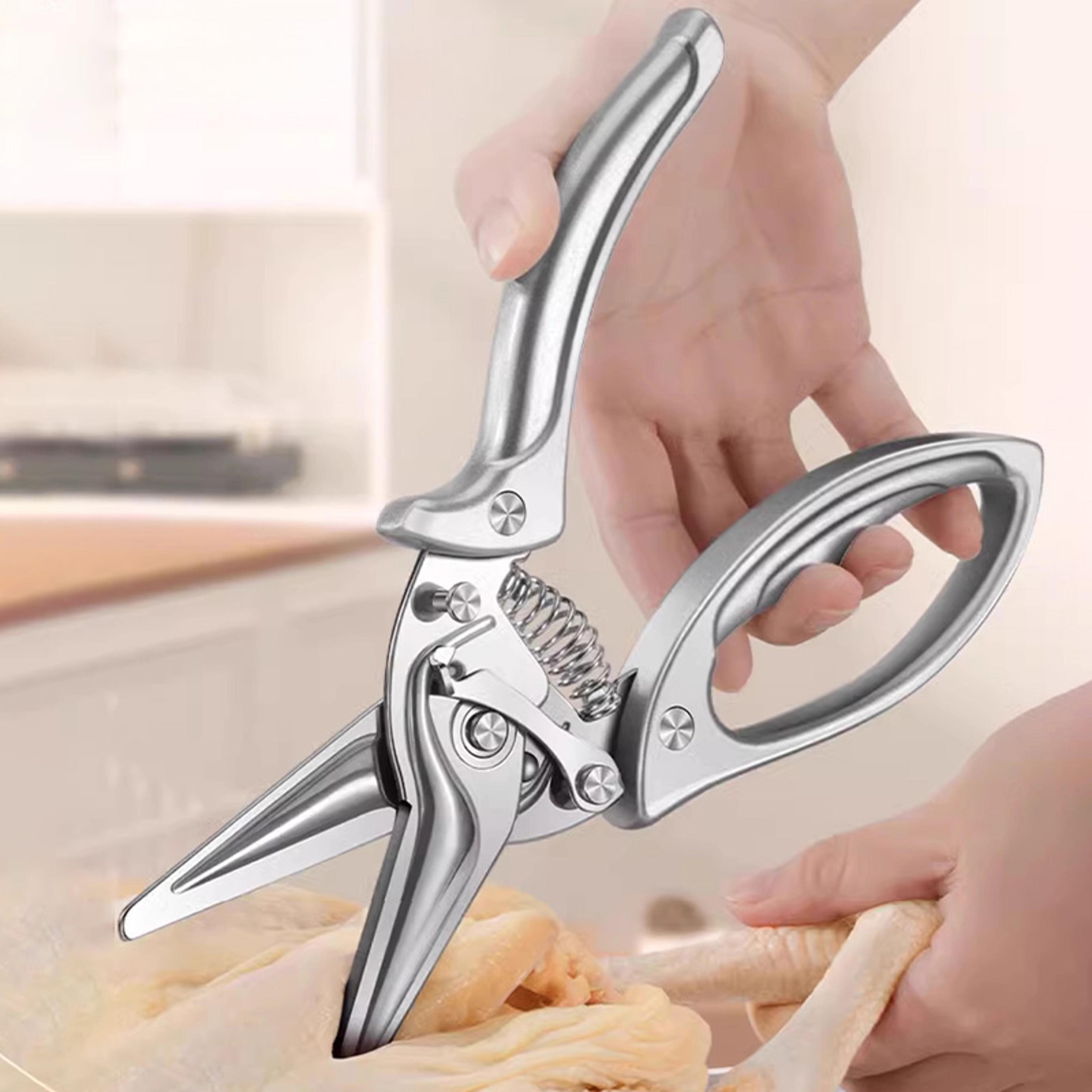 heavy duty poultry shears stainless steel bone cutting kitchen scissors